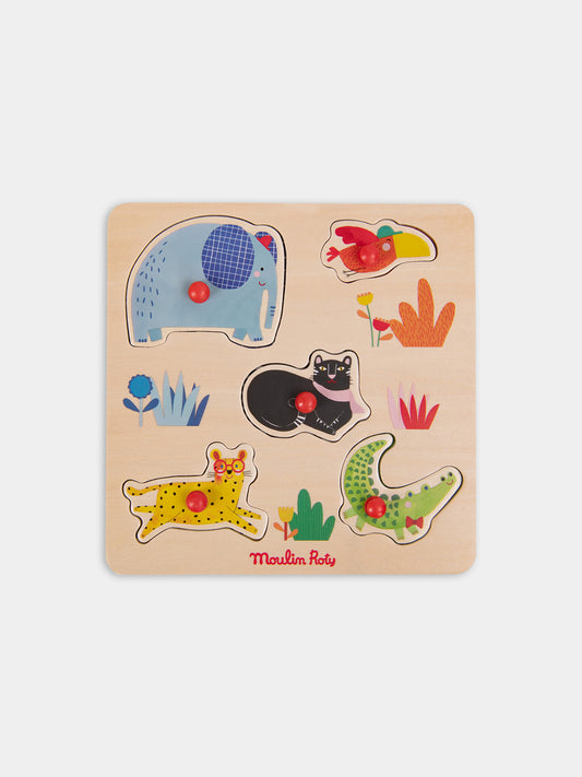 Puzzle multicolor per neonati,Moulin Roty,679104