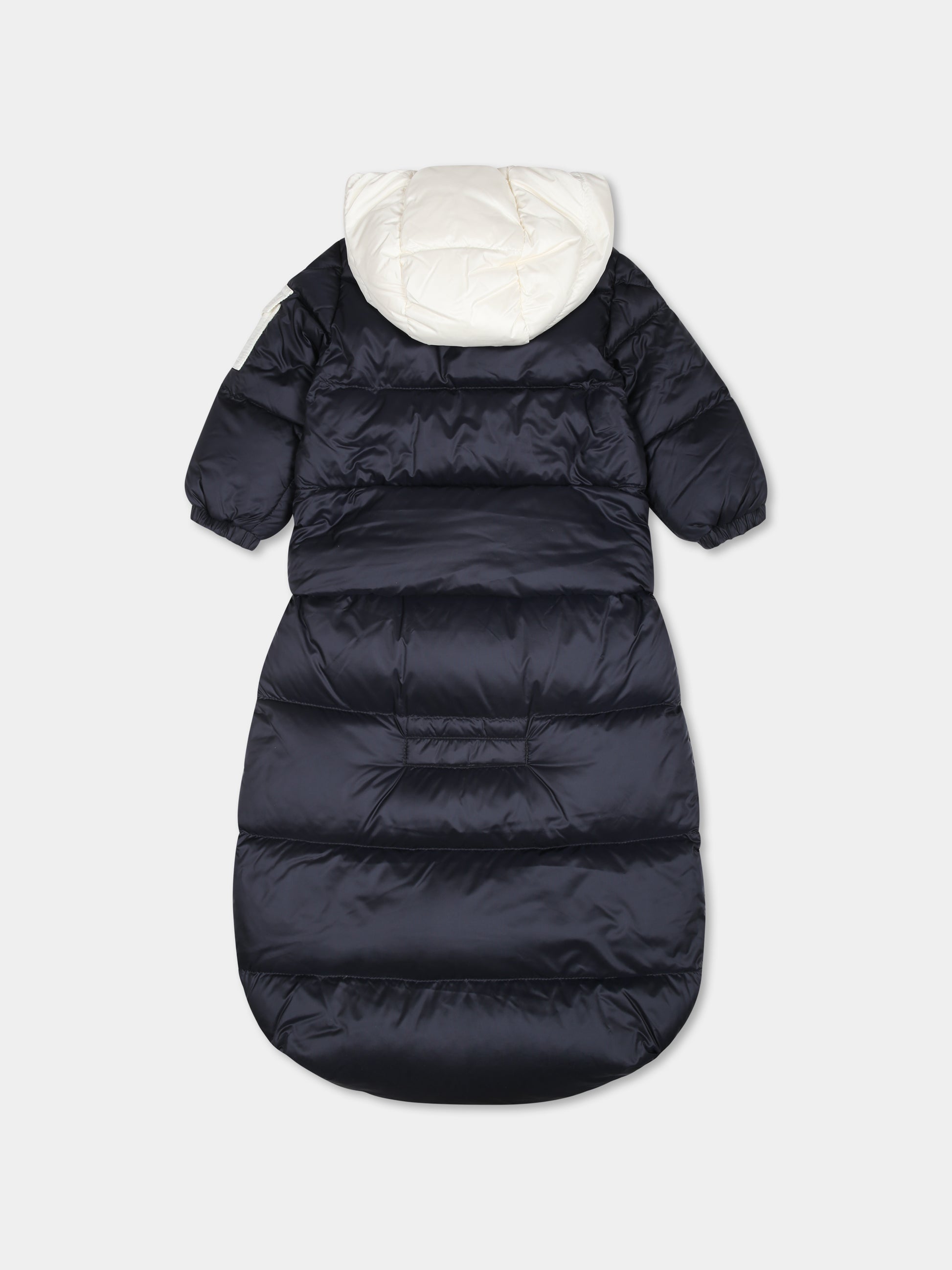 Sacco nanna Ueno blu per neonati con logo,Moncler Kids,J2951 1F00003 595FE 778