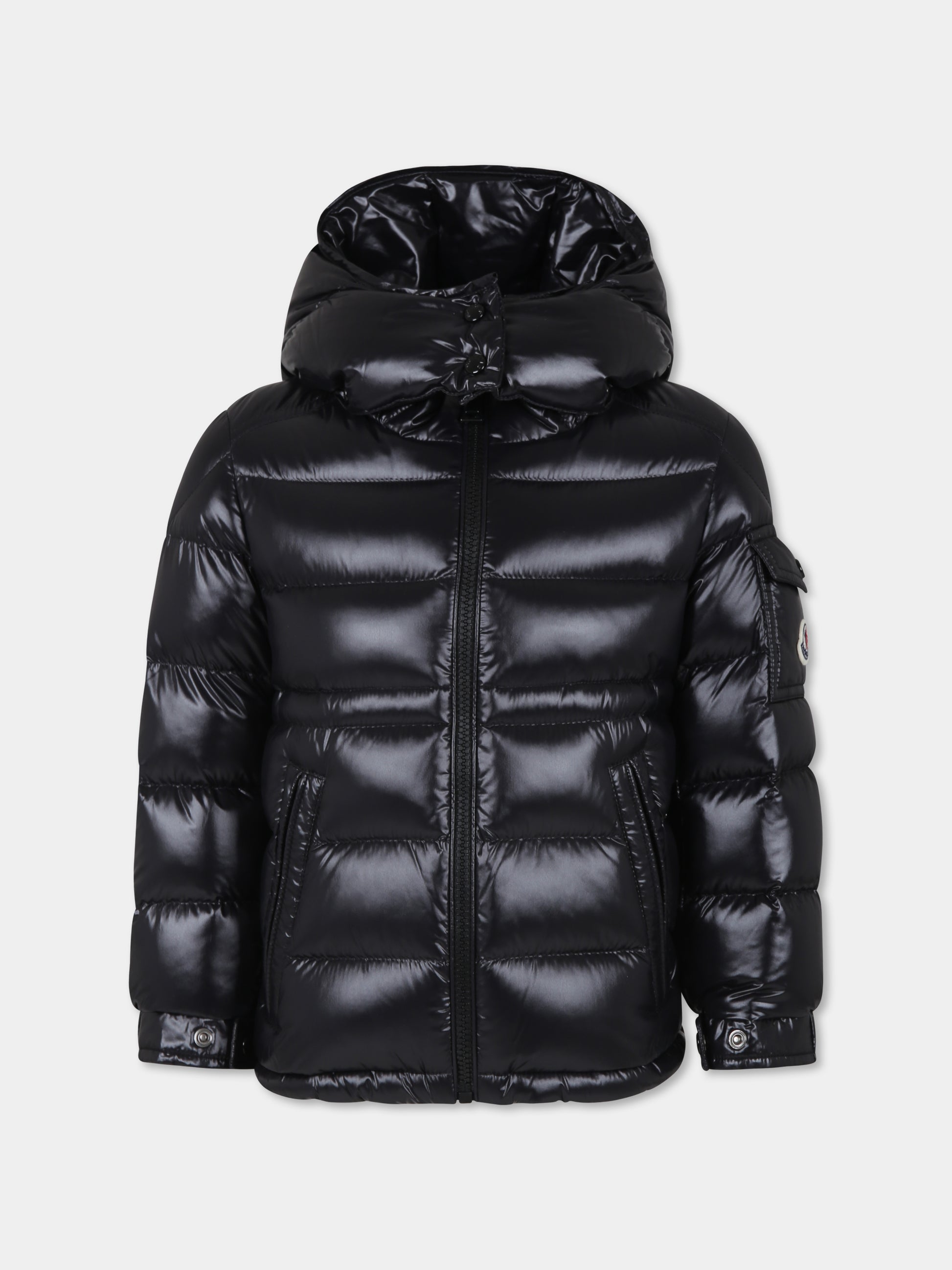 Piumino Maire nero per bambino con logo,Moncler Kids,J2954 1A00083 68950 999