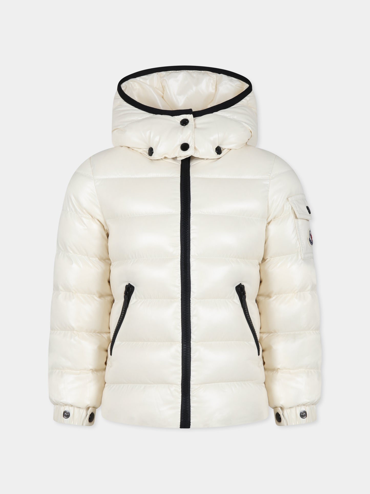 Piumino Bady avorio per bambina con logo,Moncler Kids,J2954 1A52710 68950 070
