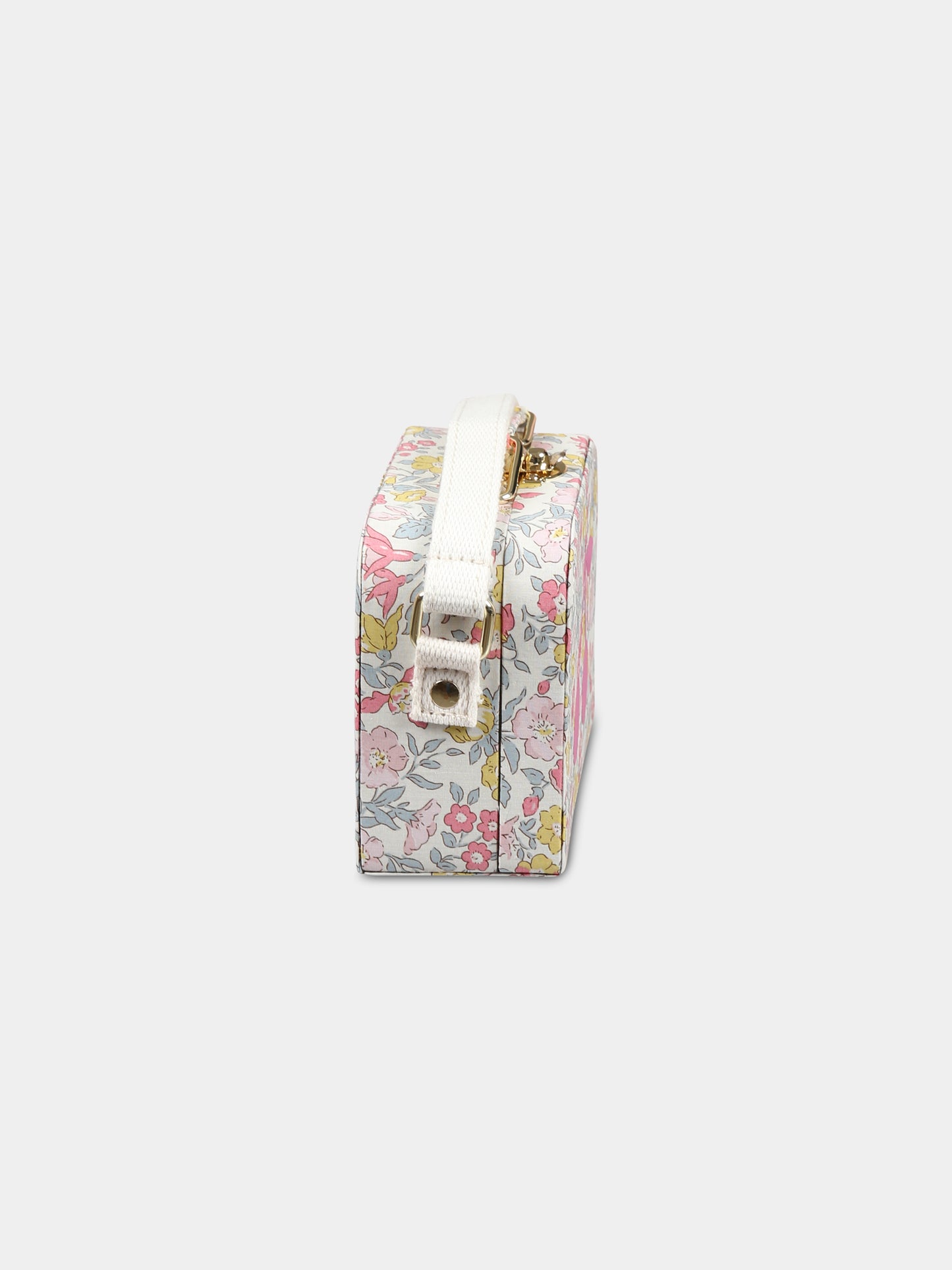 Borsa avorio per bambina con stampa floreale,Bonpoint,P04GBAW00001 520