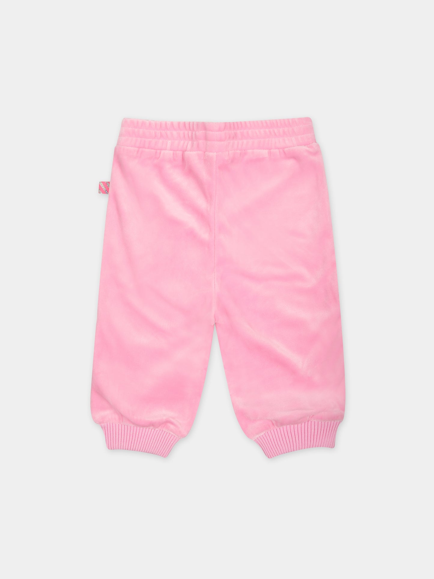 Pantaloni rosa per neonata con cuori,Billieblush,U04281 47C