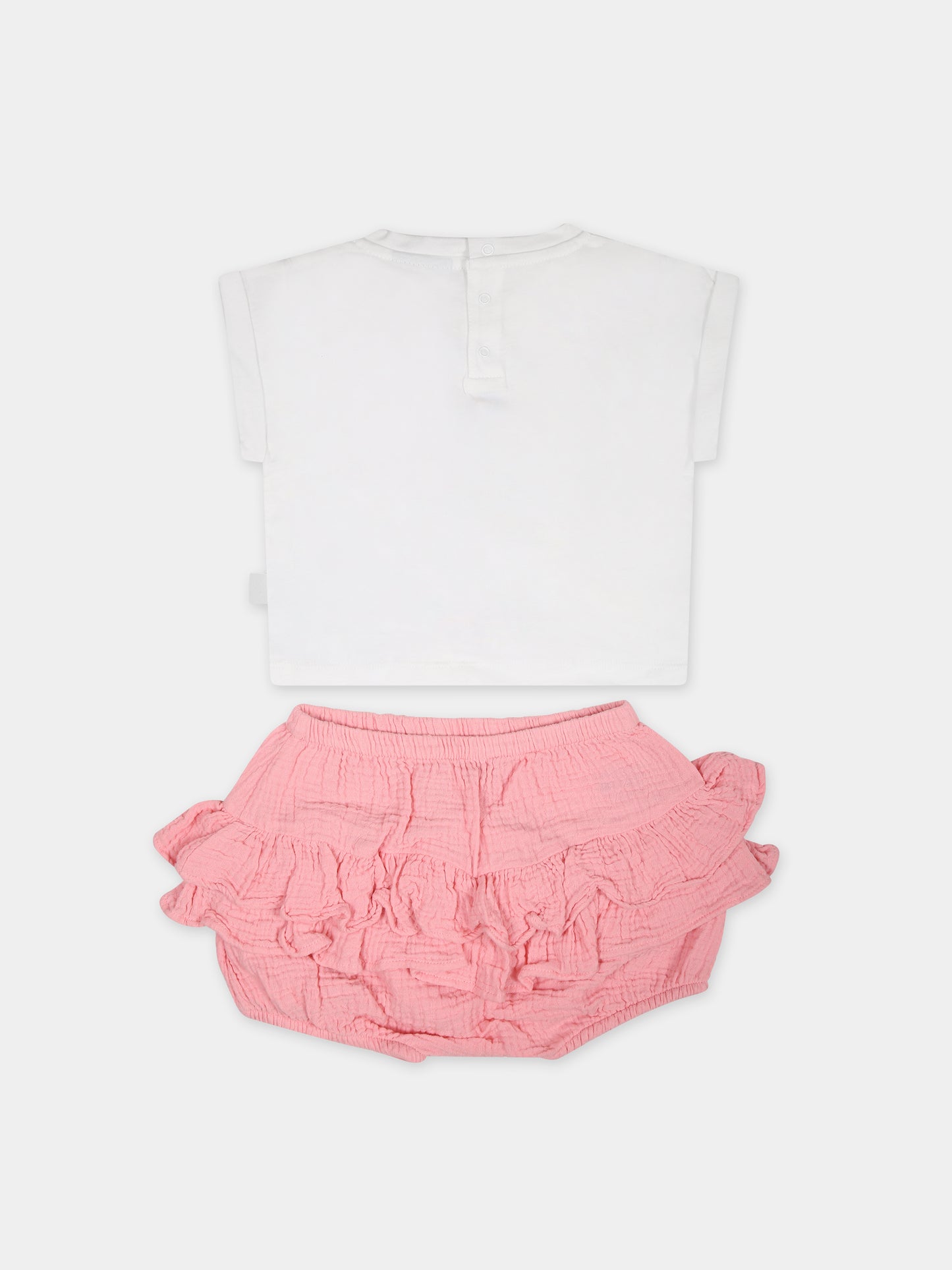 Completo per neonata con stampa sirena,Gcds Kids,GDG002 L1A09 84533