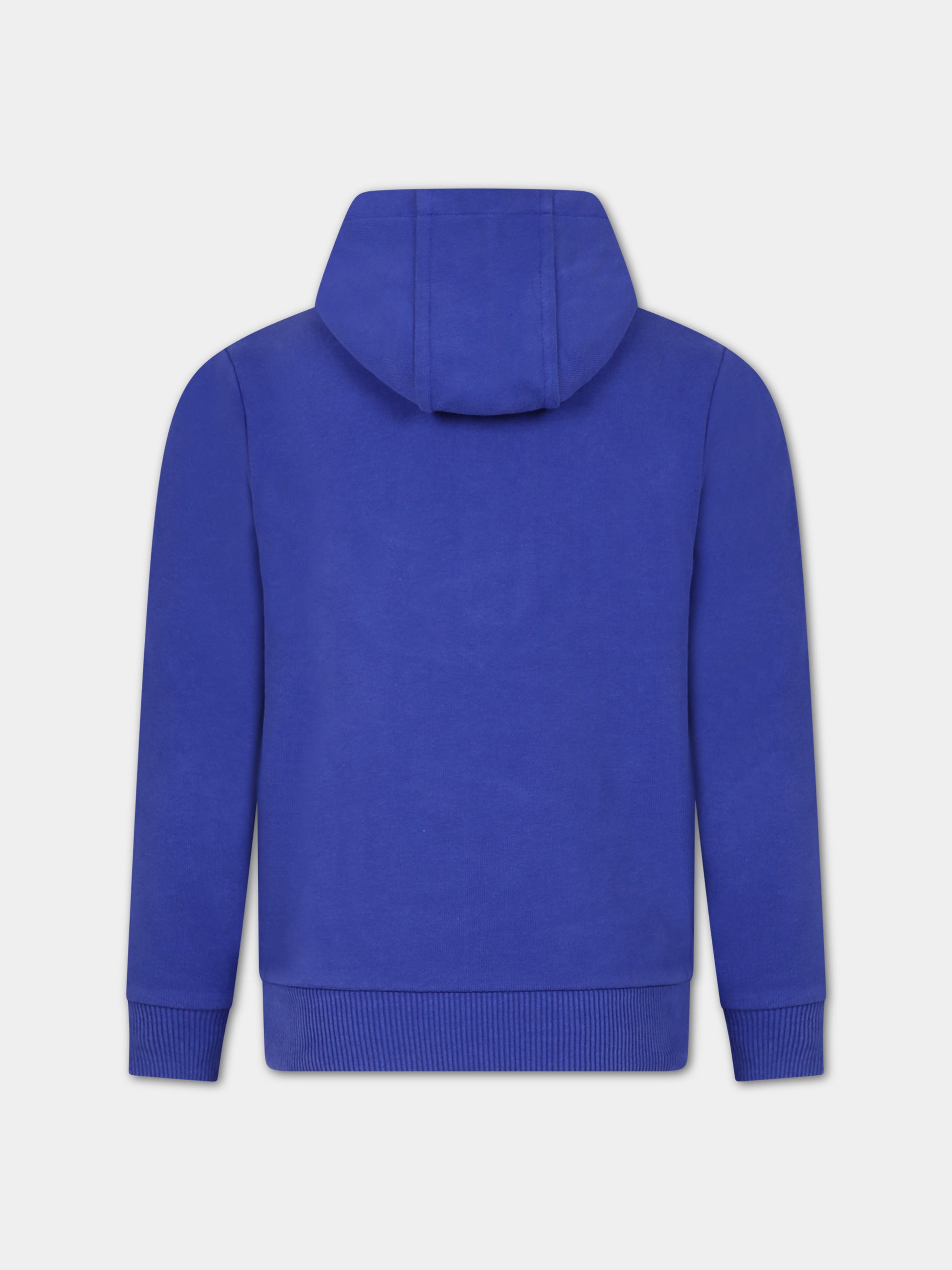 Felpa blu per bambino con logo,Timberland,T25U56 80A