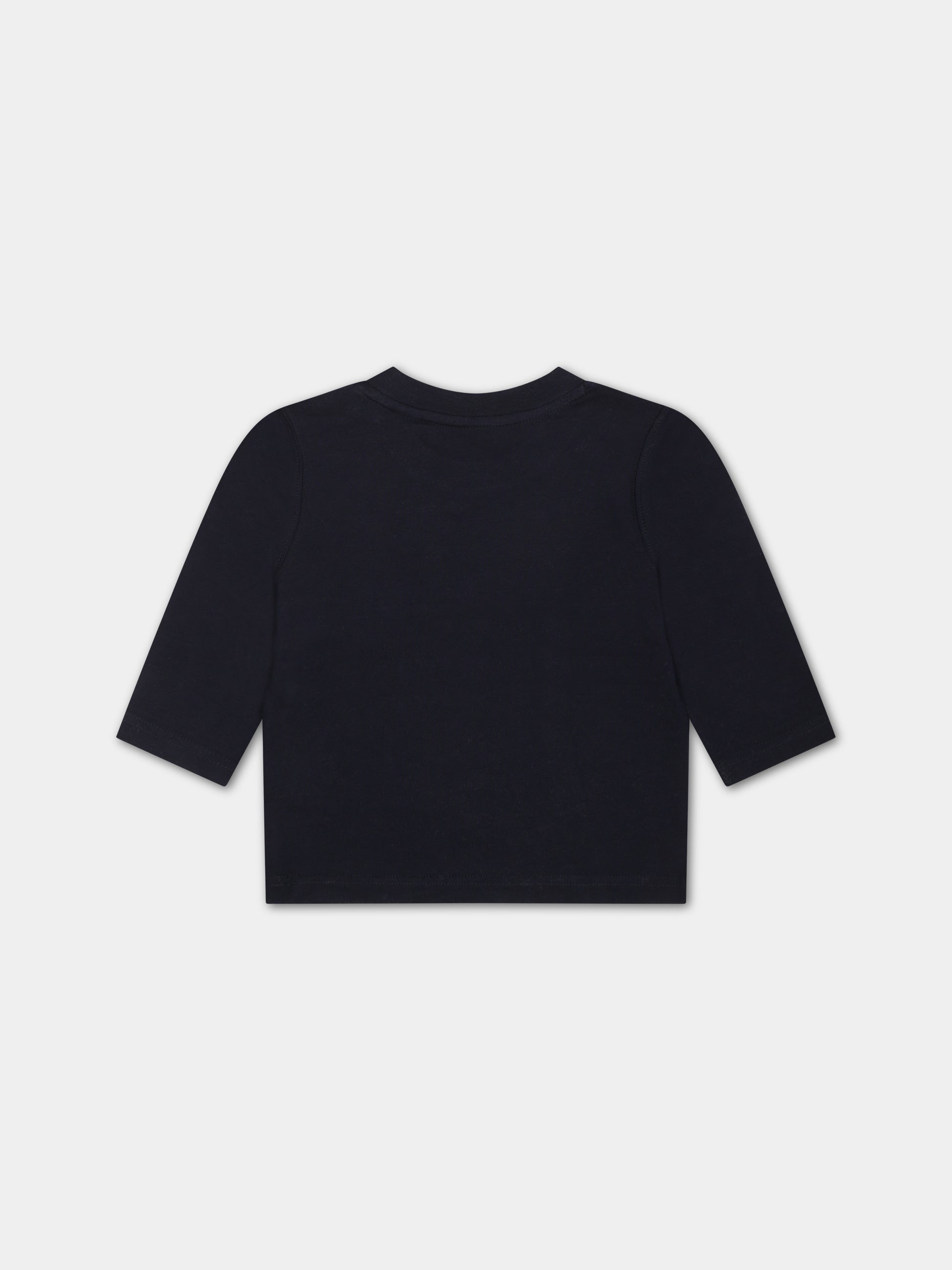 T-shirt blu per neonato con stampa logo,Timberland,T60002 857