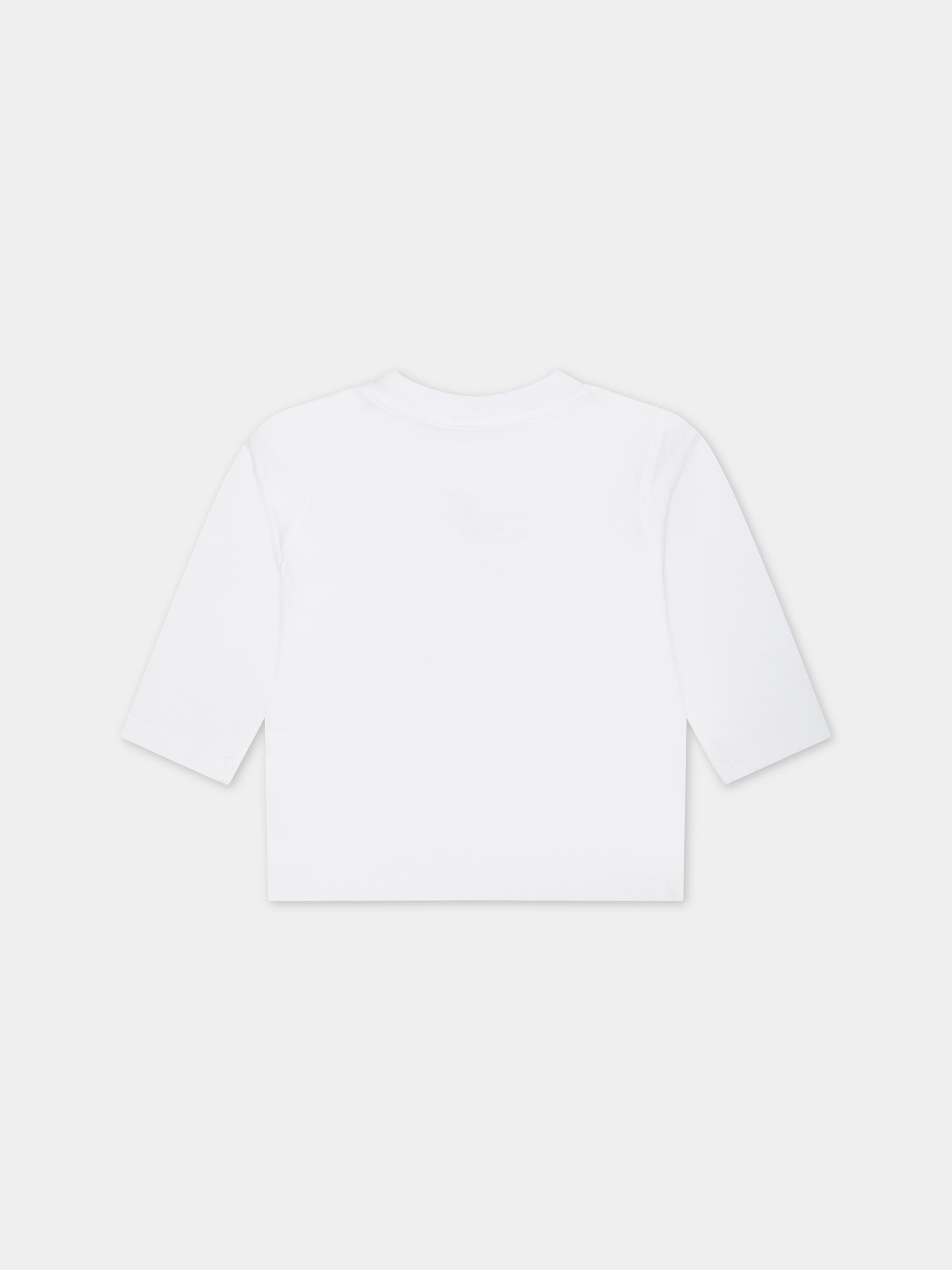 T-shirt bianca per neonato con stampa logo,Timberland,T60005 10P