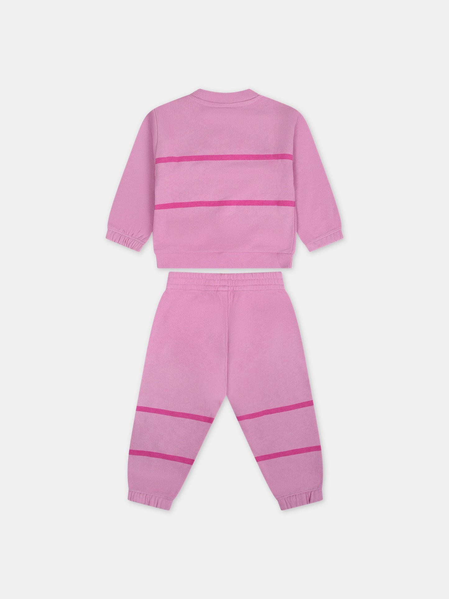 Completo lilla per neonata con logo,Gcds Kids,GPK009 LCA52 50304