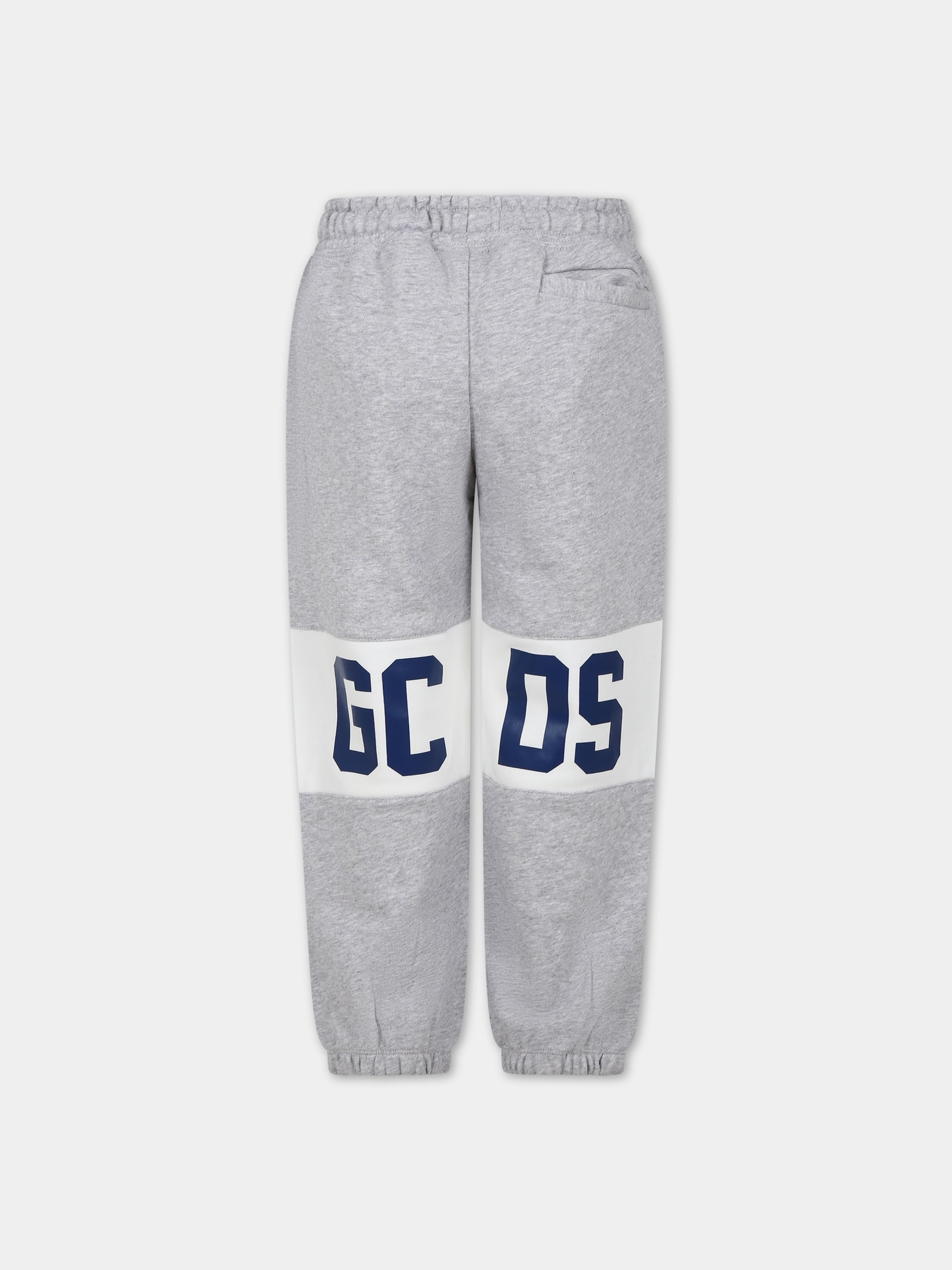 Pantaloni grigi per bambini con logo,Gcds Kids,DOP003 LCA44 60926