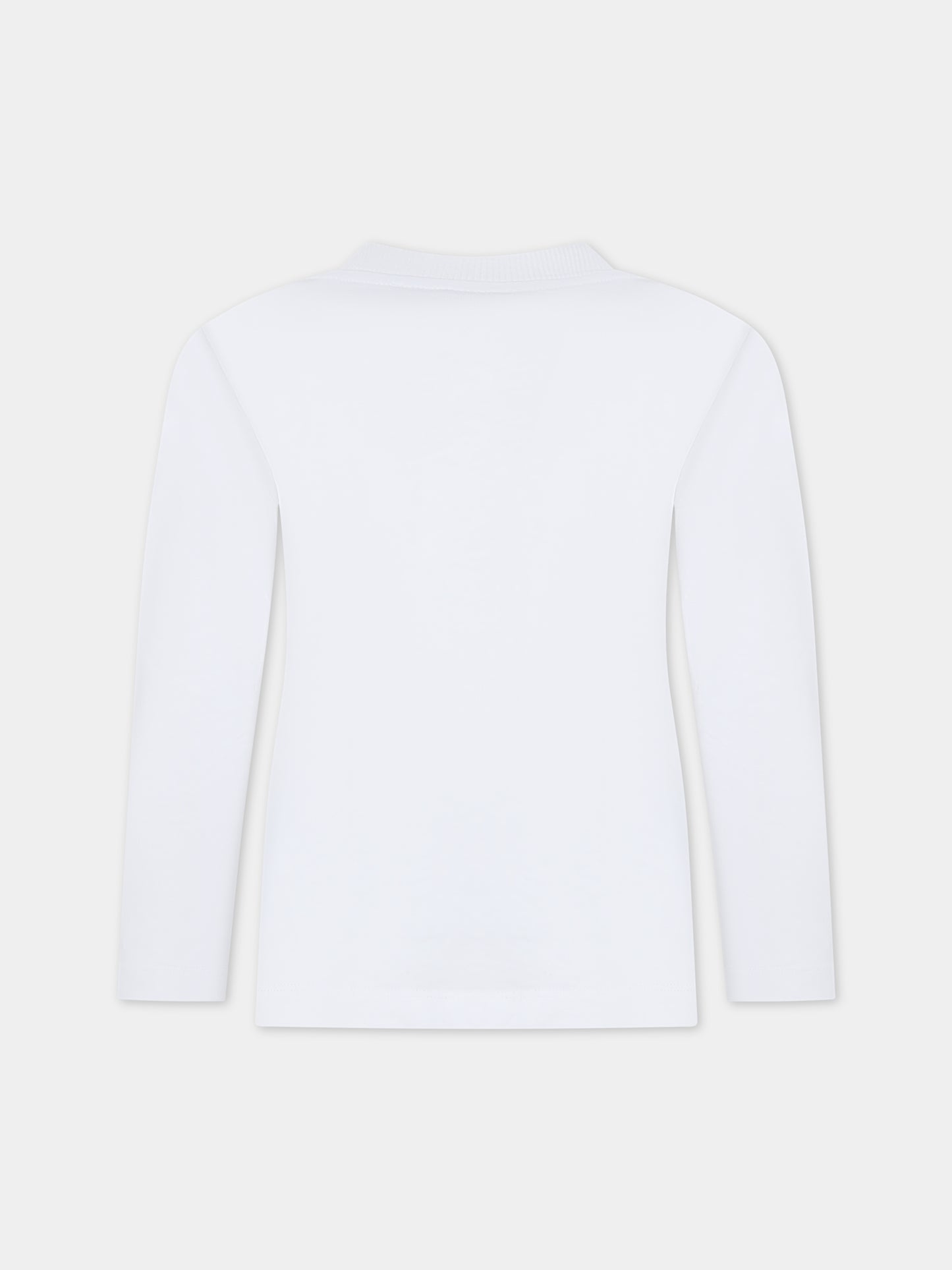 T-shirt bianca per bambina con Teddy Bears,Moschino Kids,HUO00R LAA20 10101