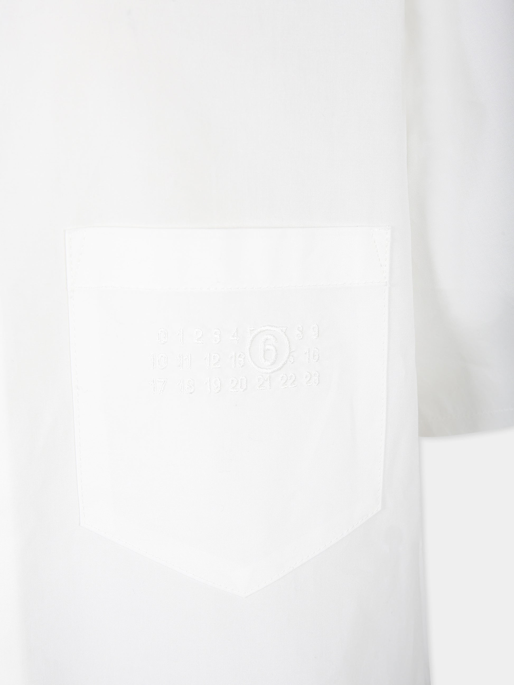 Vestito bianco per bambina con logo,Mm6 Maison Margiela,M60641 MM014 MM6D119U M6C25