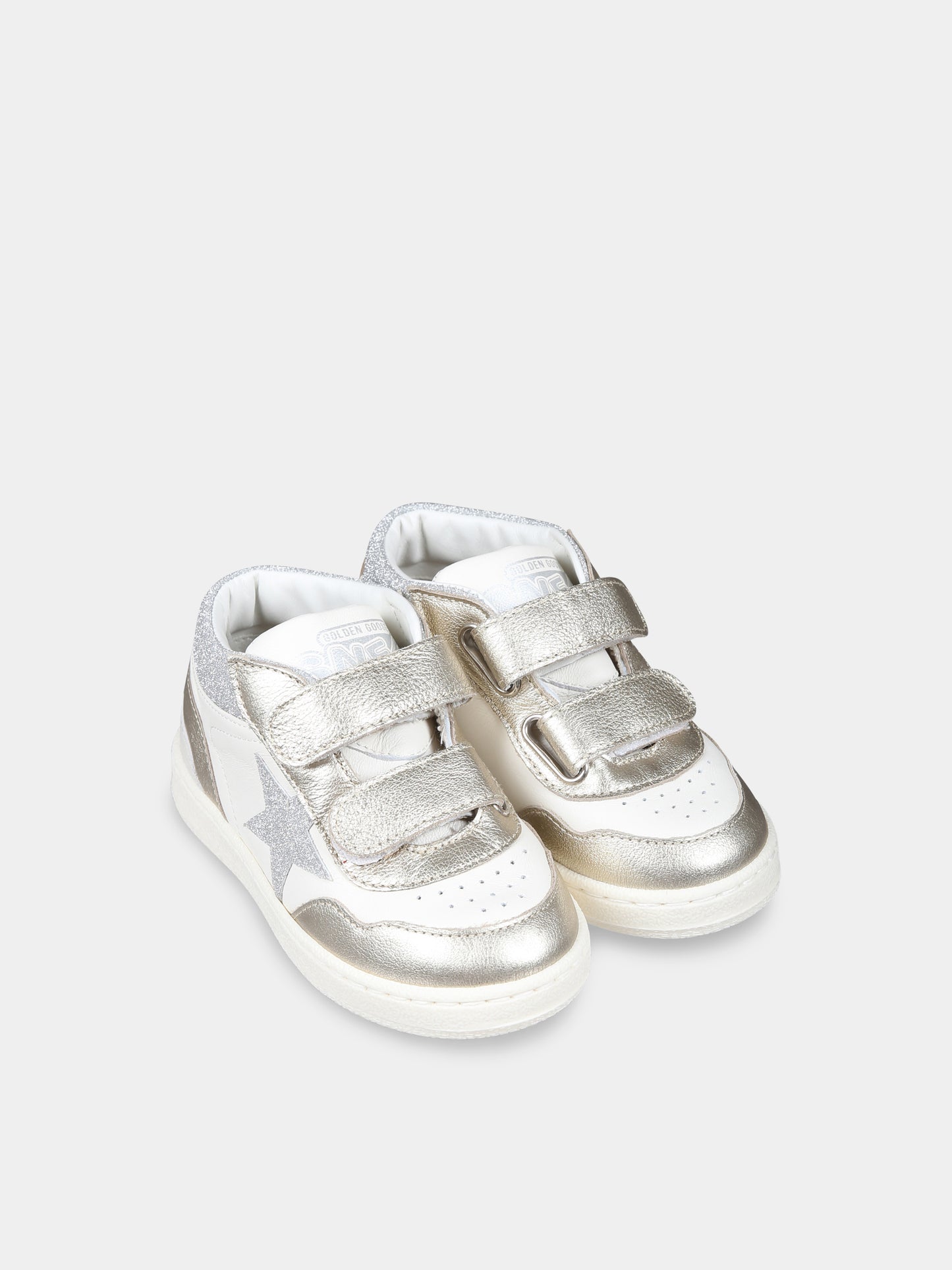 Sneakers June bianche per bambina con stella,Golden Goose,GJF00773 F006246 10622