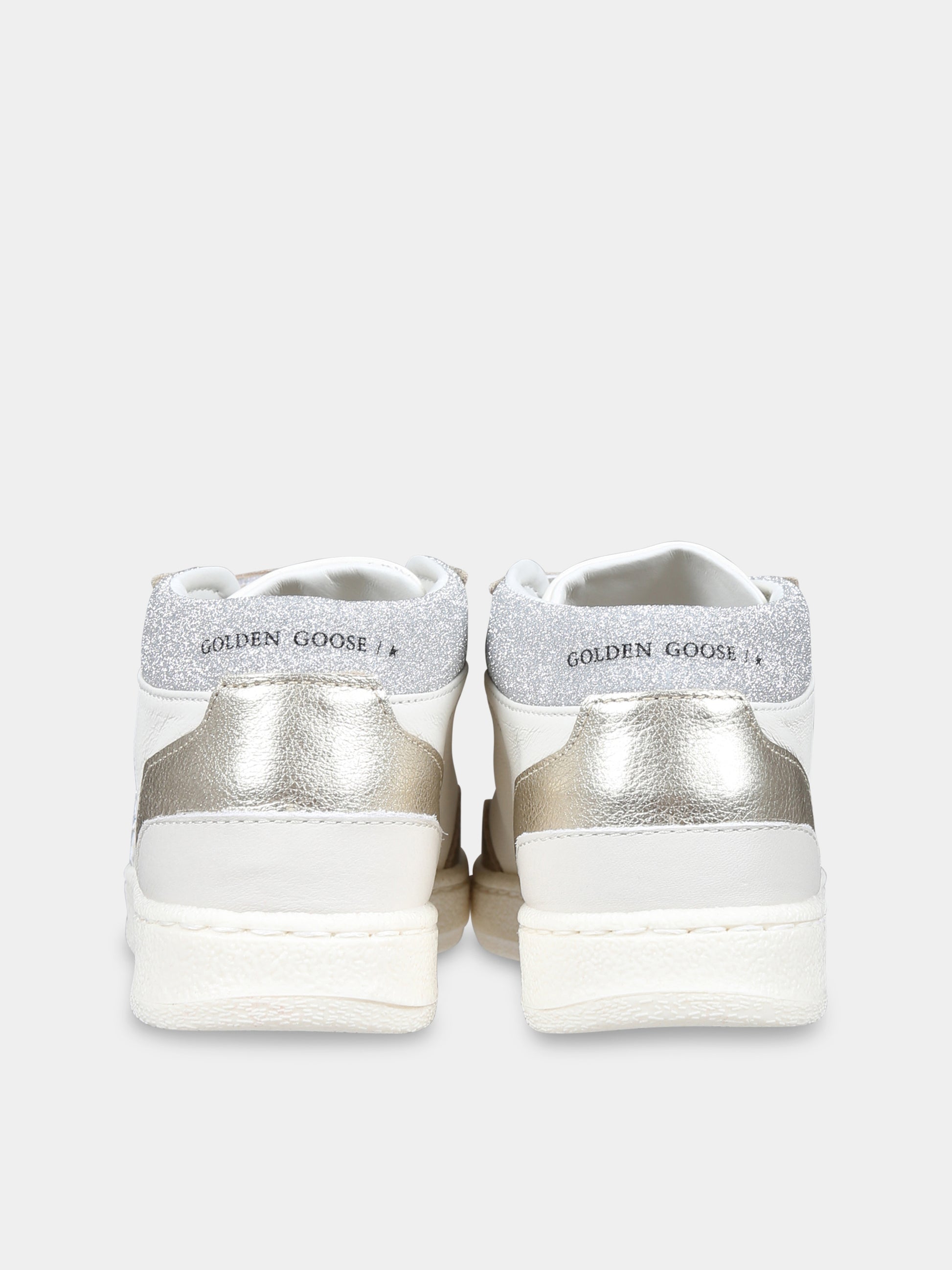 Sneakers June bianche per bambina con stella,Golden Goose,GJF00773 F006246 10622