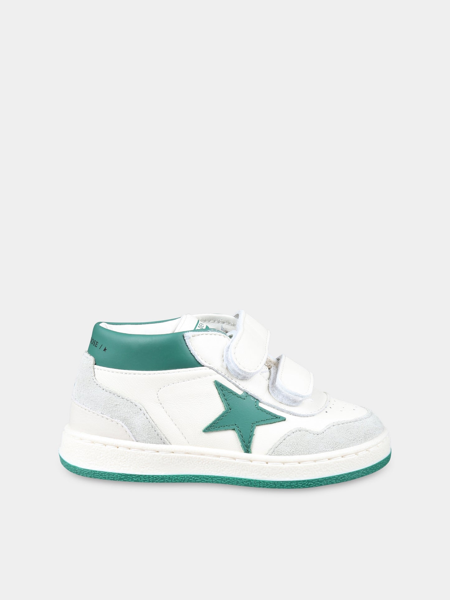 Sneakers June bianche per bambini con stella,Golden Goose,GJF00773 F006244 10802