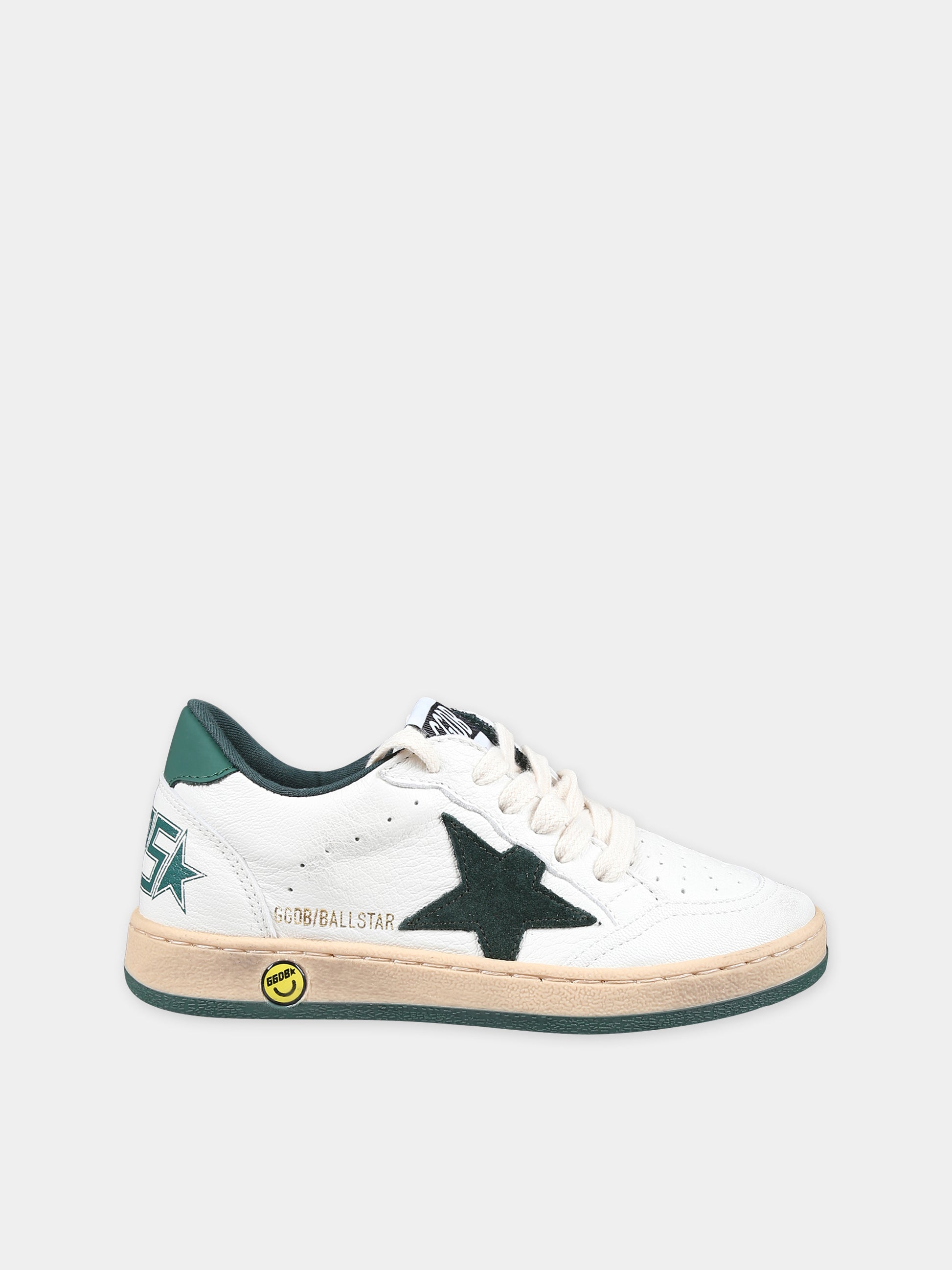 Sneakers Ball Star New bianche per bambini con stella,Golden Goose,GYF00439 F004827 10502