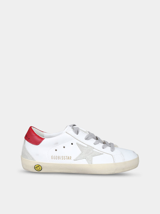 Sneakers Super Star bianche per bambini con stella,Golden Goose,GJF00102 F004338 10218