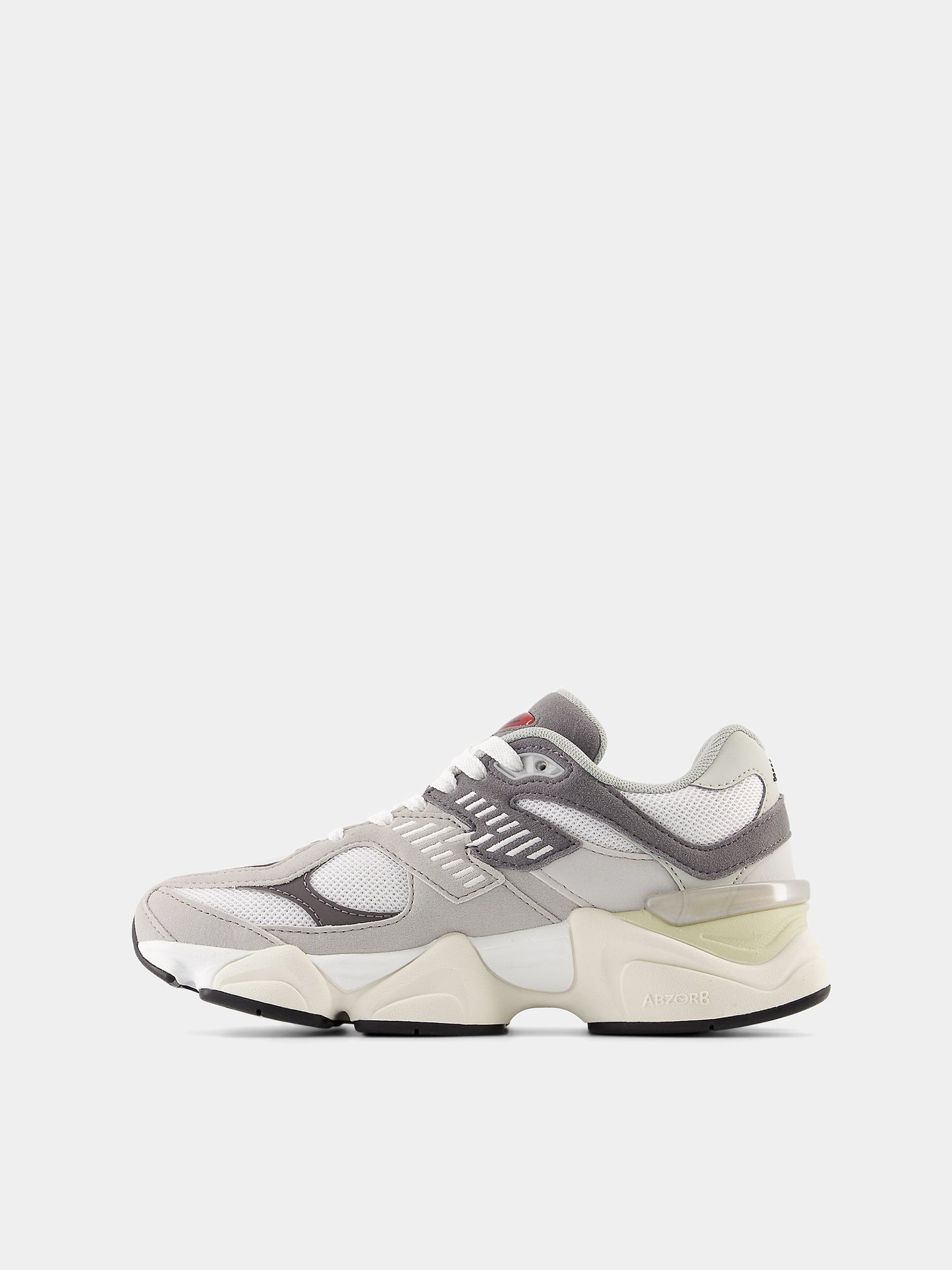 Grey 9060 sneakers for kids with logo