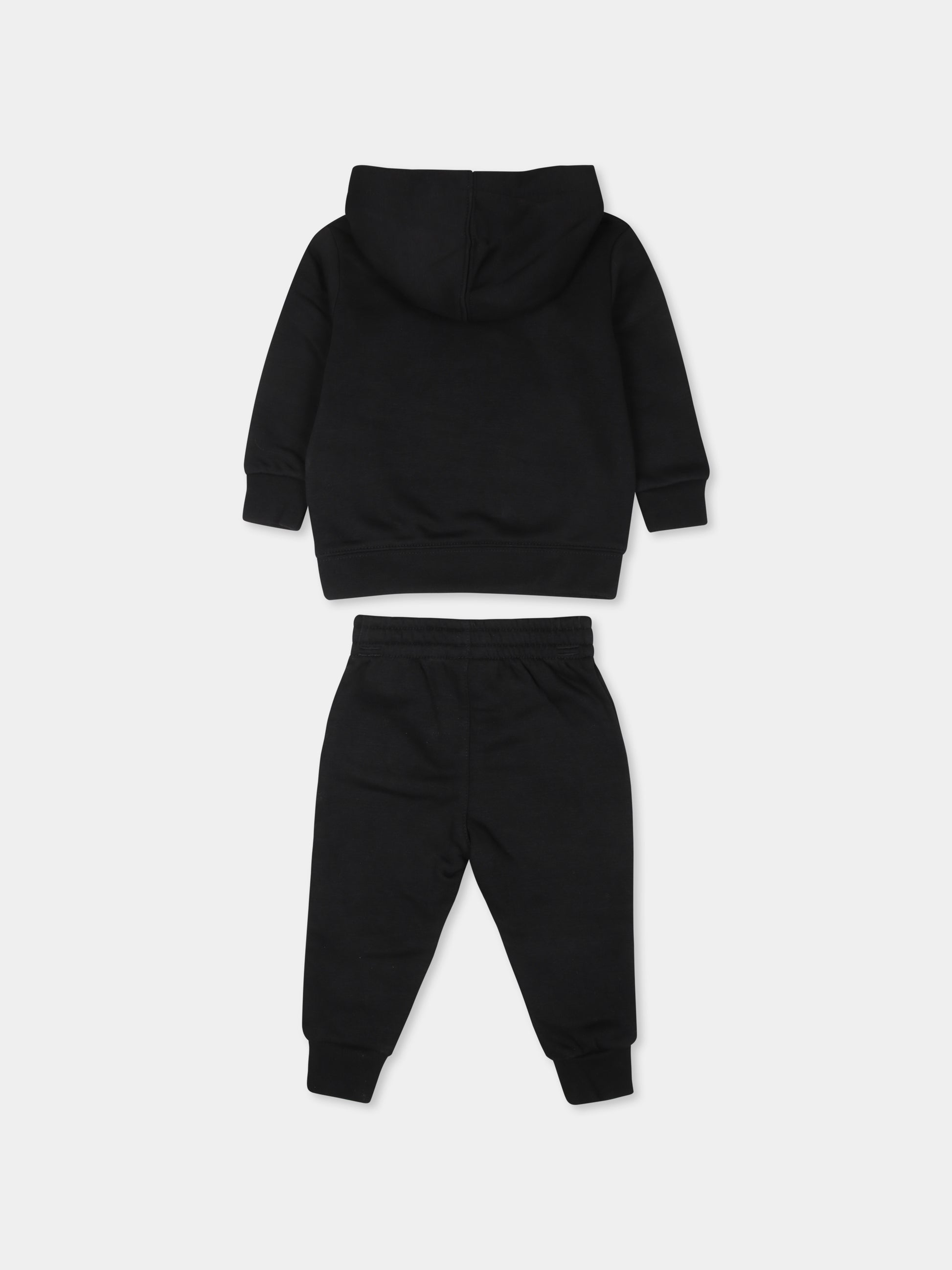 Completo nero per neonato con logo,Jordan,65C651 023
