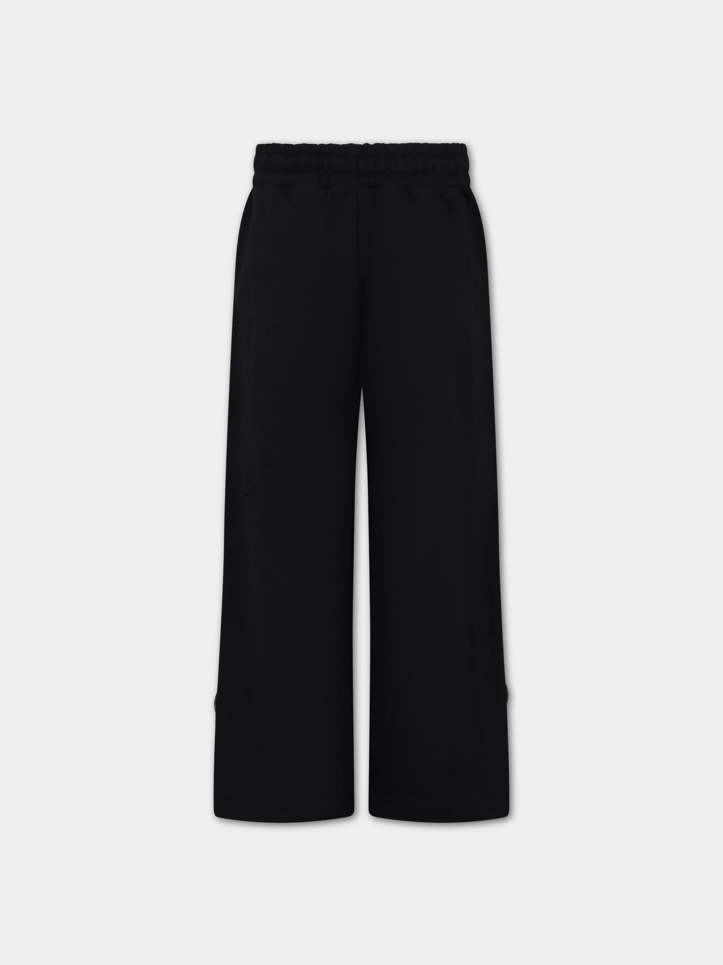 Pantaloni neri per bambina con logo,Barrow,F3BKJGFP107 110