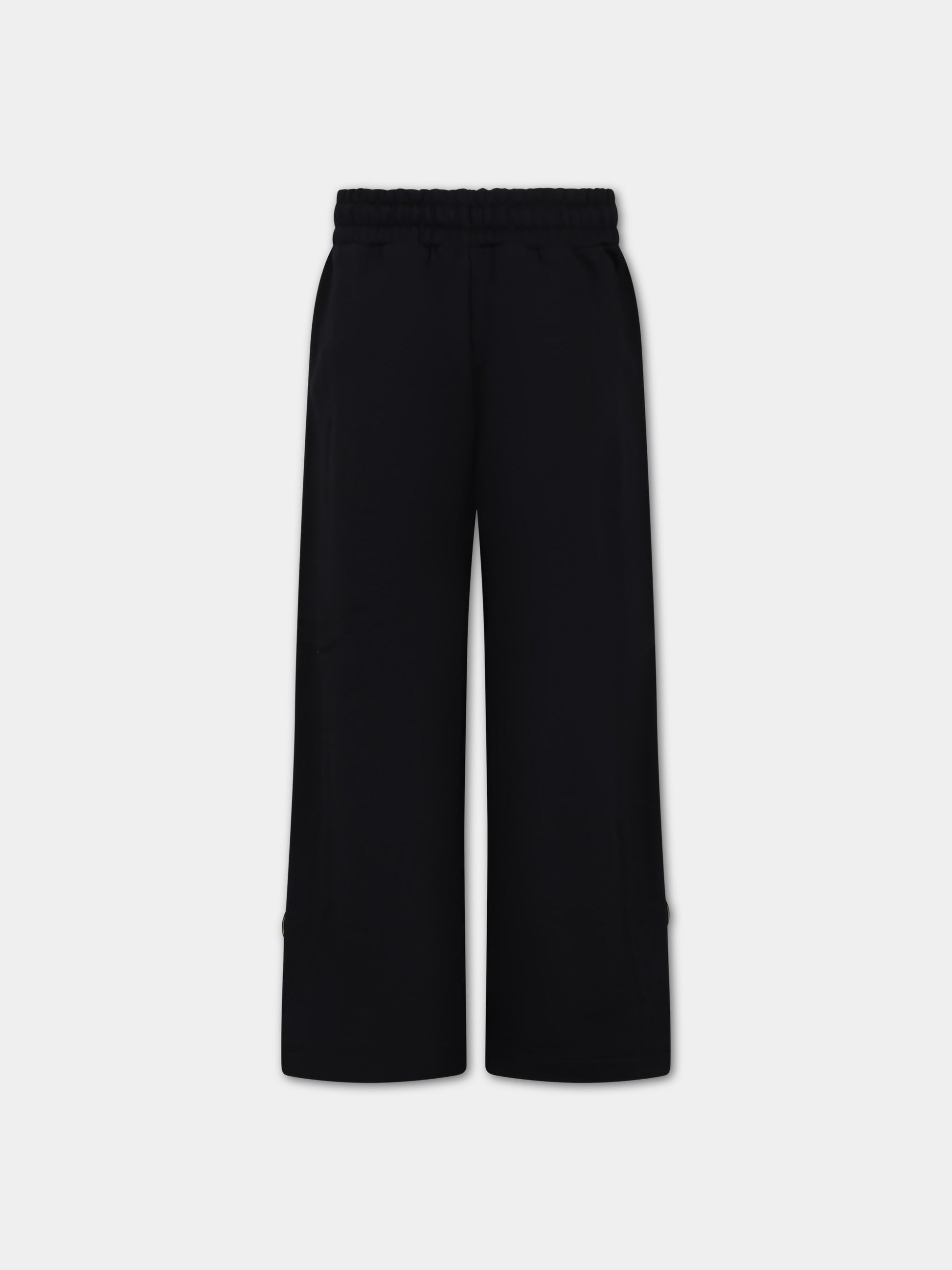 Pantaloni neri per bambina con logo,Barrow,F3BKJGFP107 110