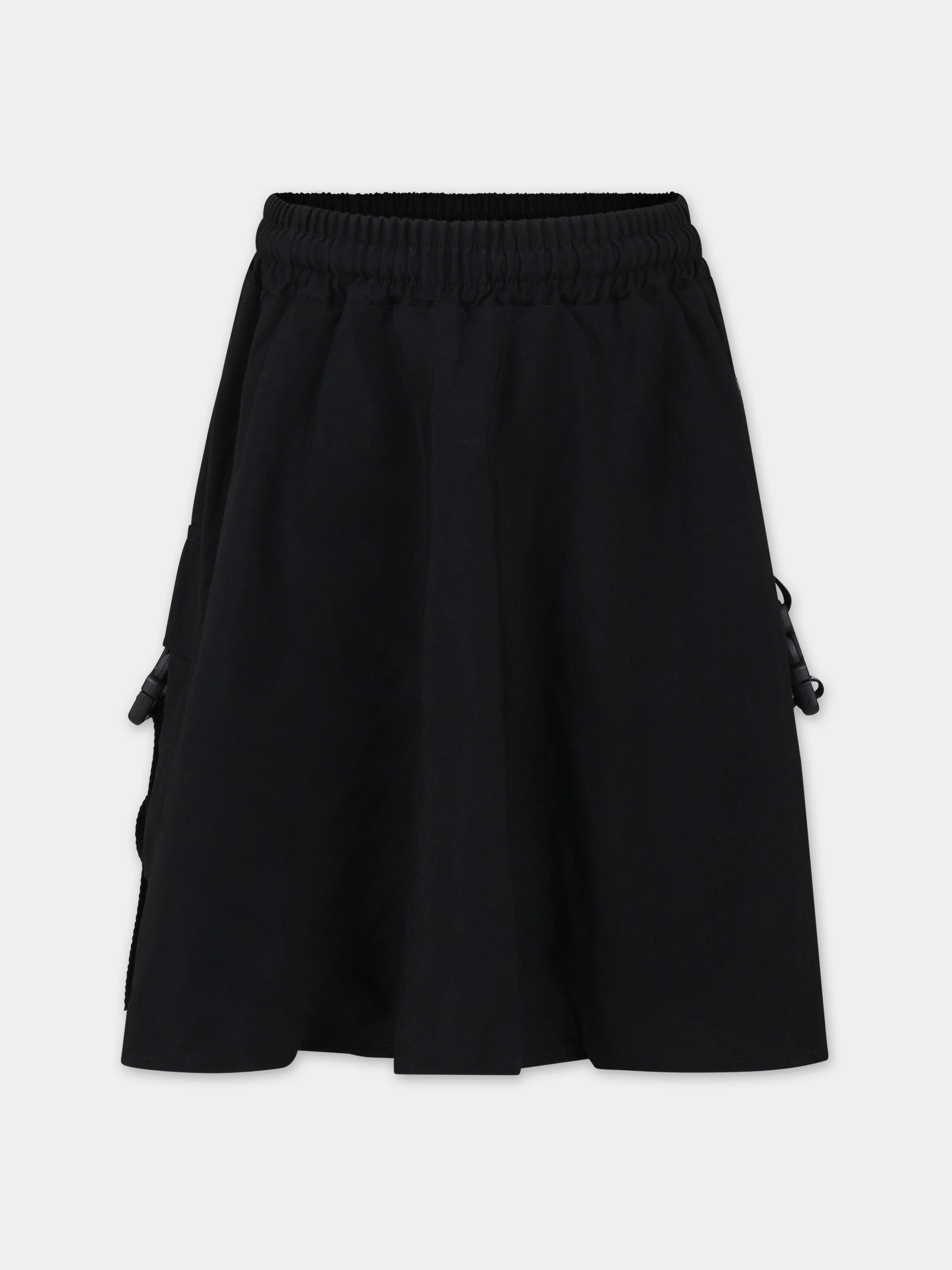 Gonna nera per bambina con logo,Barrow,F3BKJGSK062 110