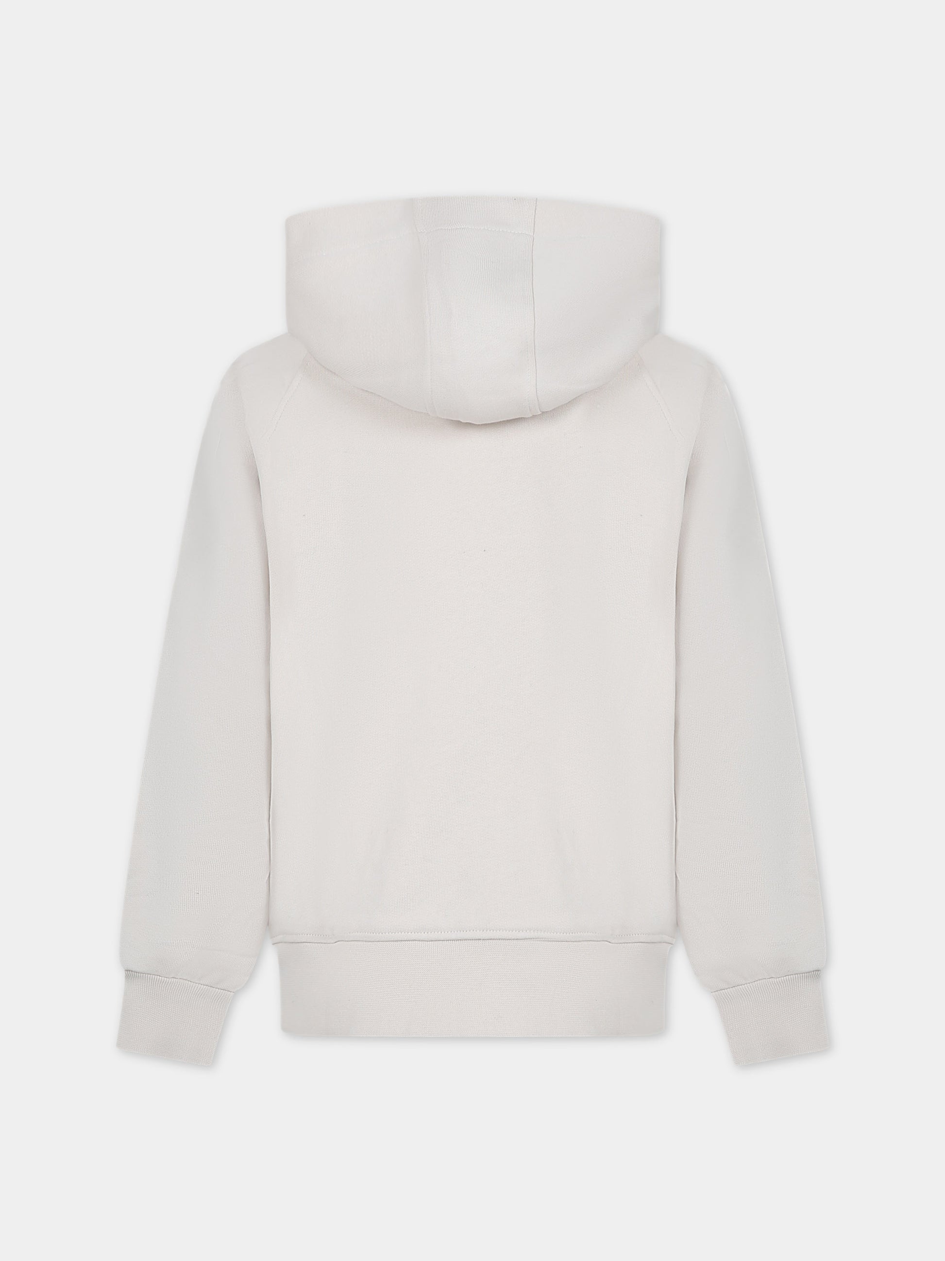 Felpa avorio per bambina con logo,Barrow,F3BKJGZH101 BW009