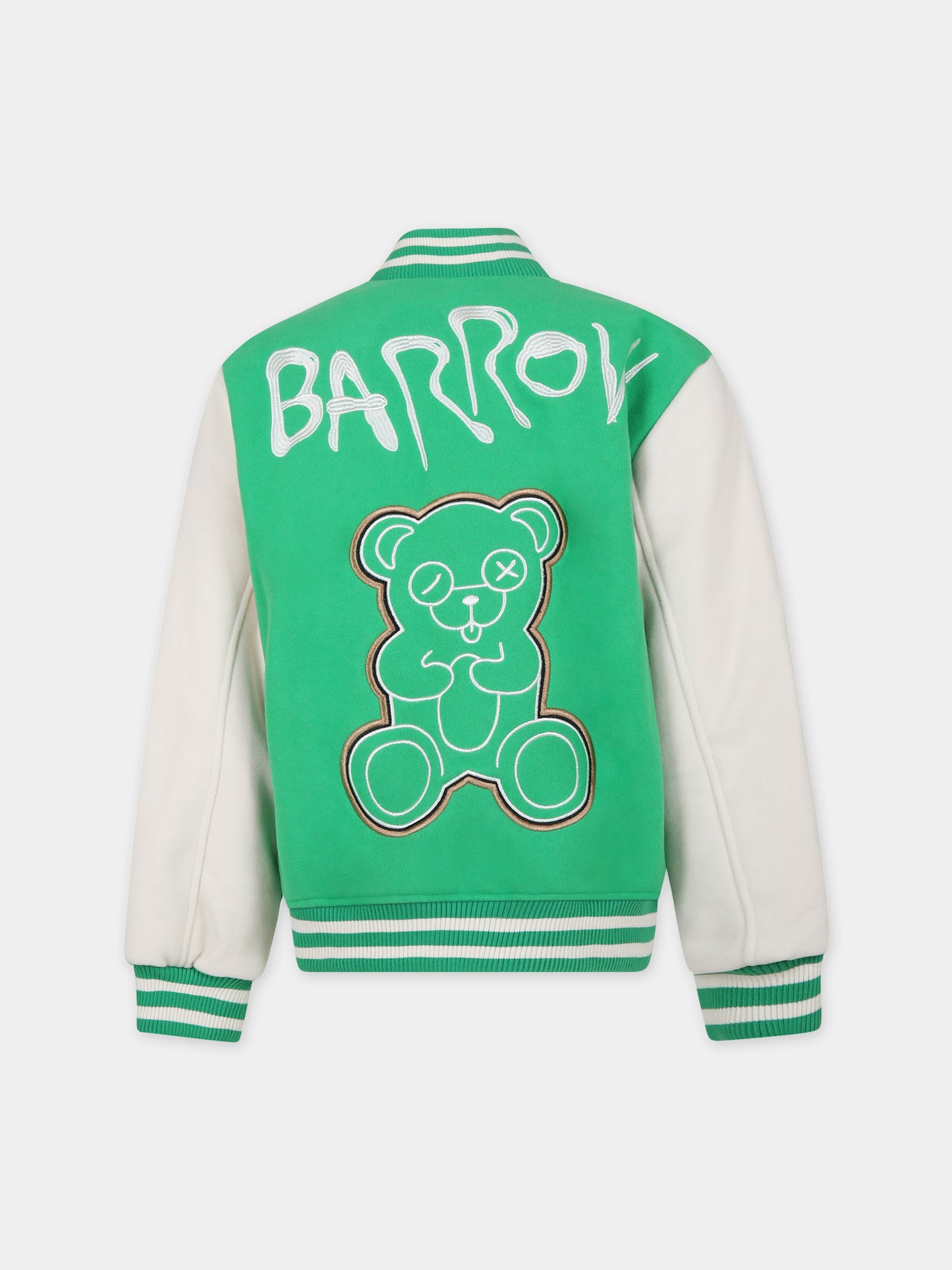 Bomber verde per bambini con logo,Barrow,F3BKJUBO034 BW012