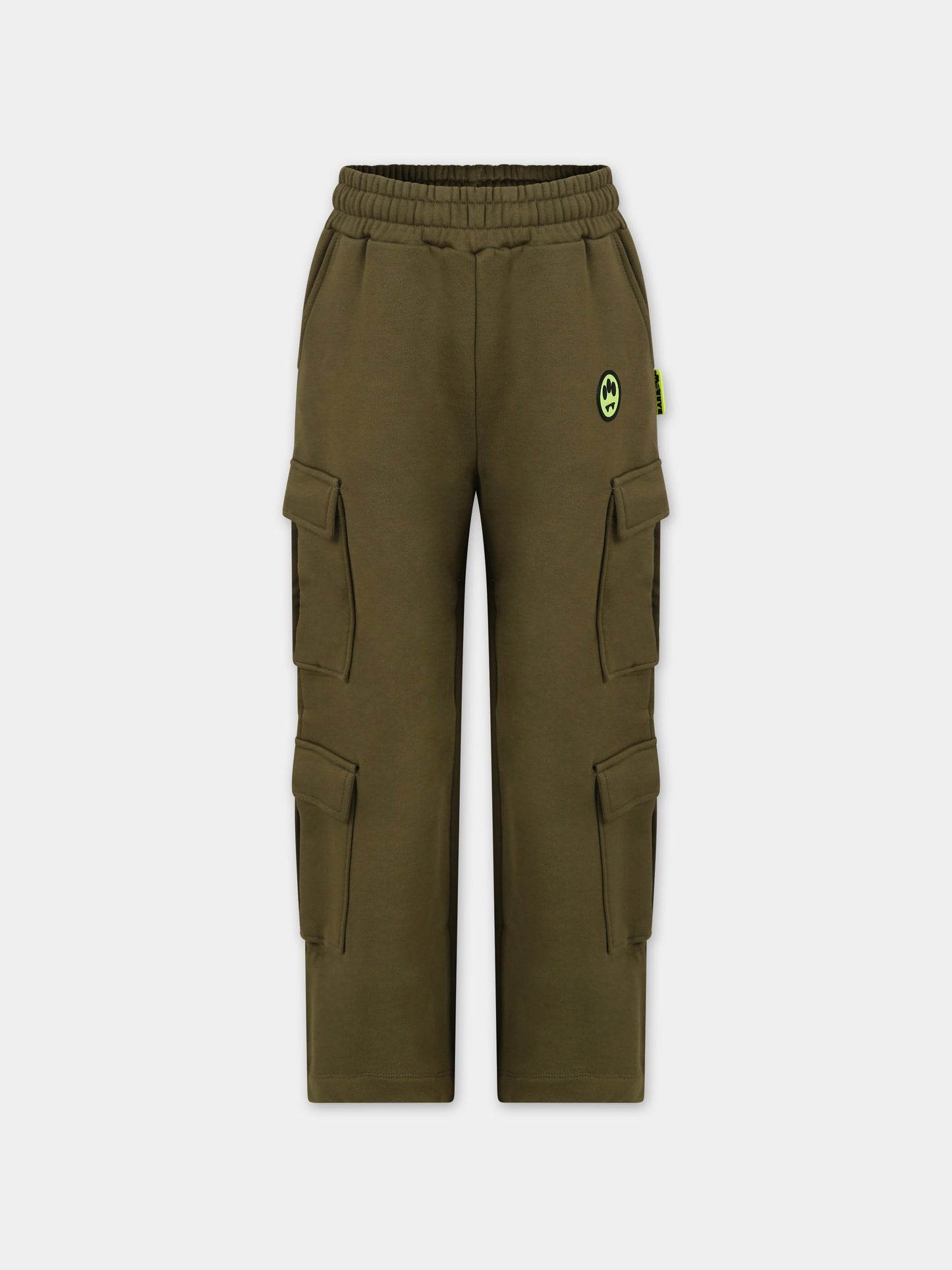 Pantaloni verdi per bambini con logo,Barrow,F3BKJUFP031 BW010