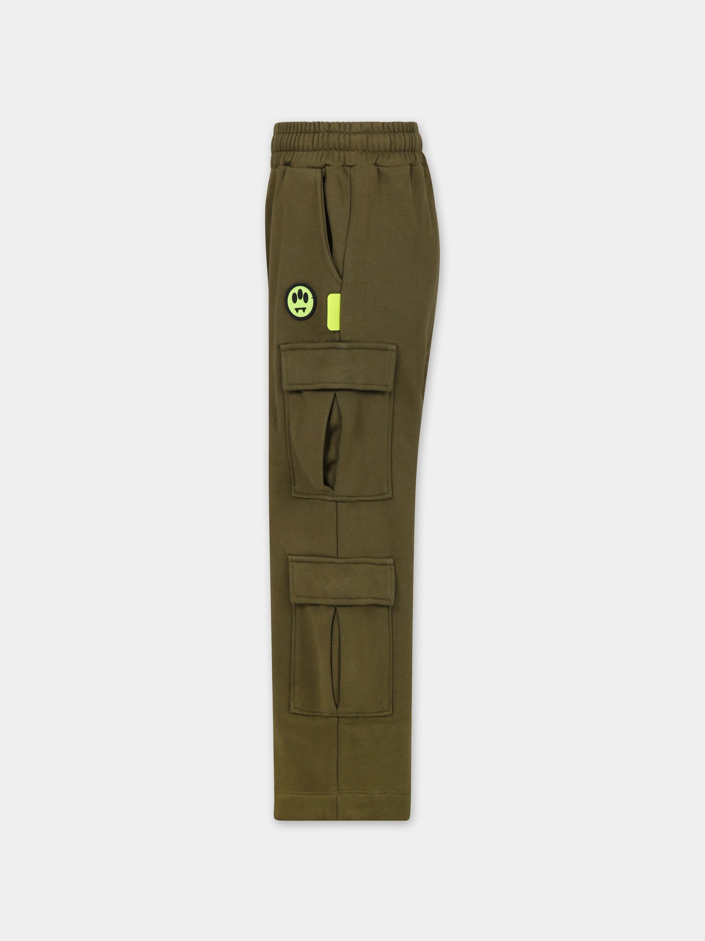 Pantaloni verdi per bambini con logo,Barrow,F3BKJUFP031 BW010