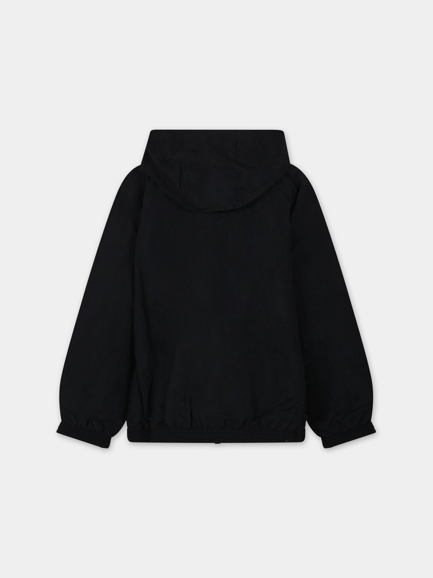 Giacca a vento nera per bambini con logo,Barrow,F3BKJUJK065 110