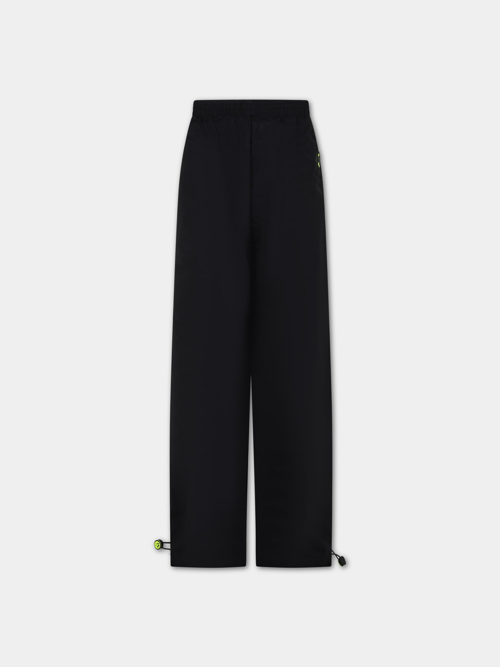 Pantaloni neri per bambini con logo e smile,Barrow,F3BKJUPA066 110