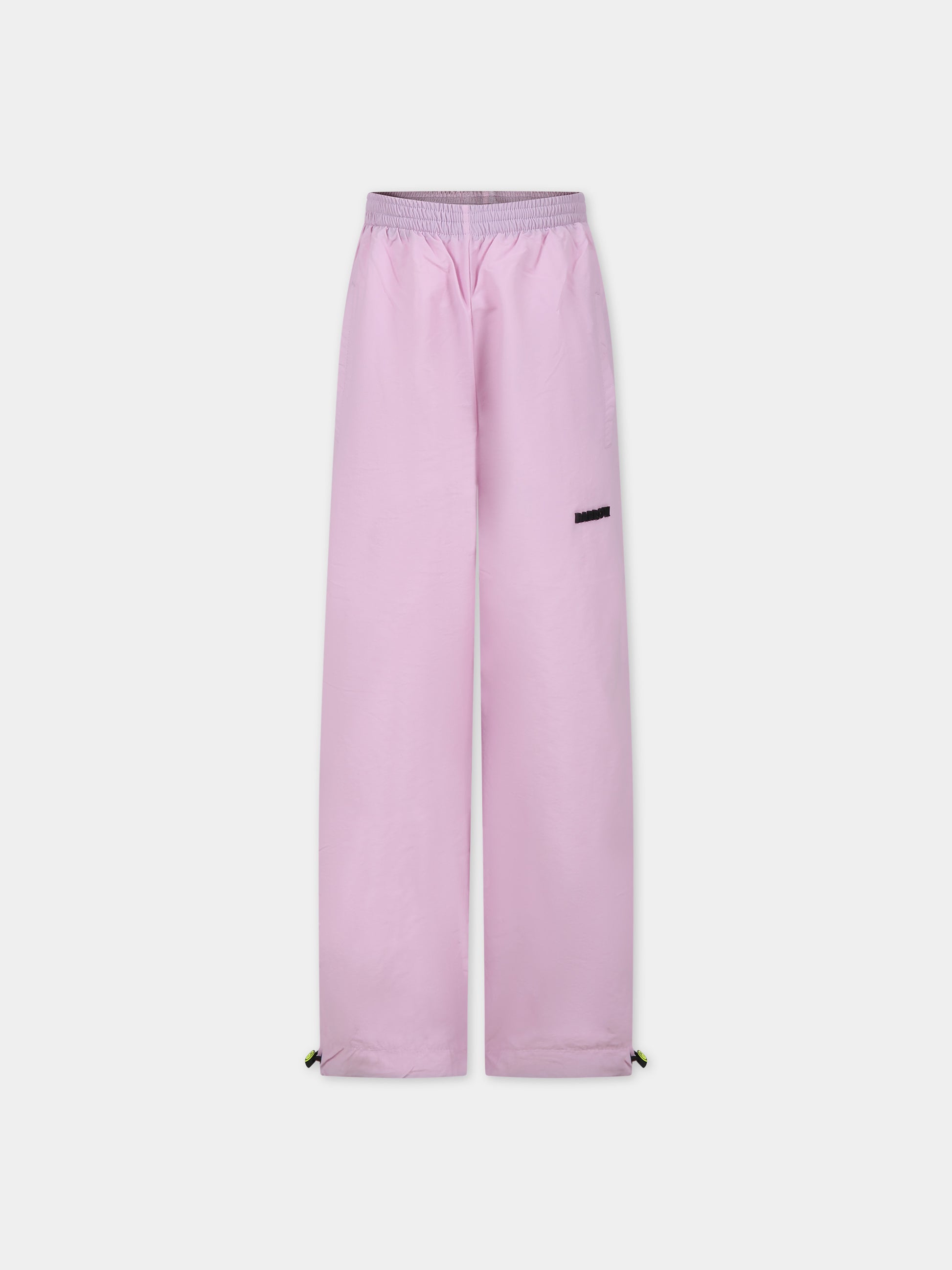 Pantaloni rosa per bambina con logo e smile,Barrow,F3BKJUPA066 BW014