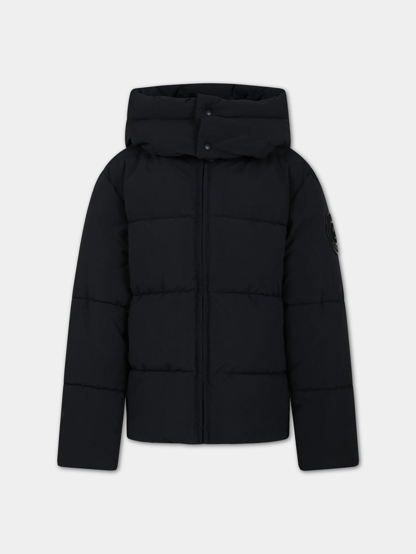 Piumino nero per bambini con logo,Barrow,F3BKJUPF002 110