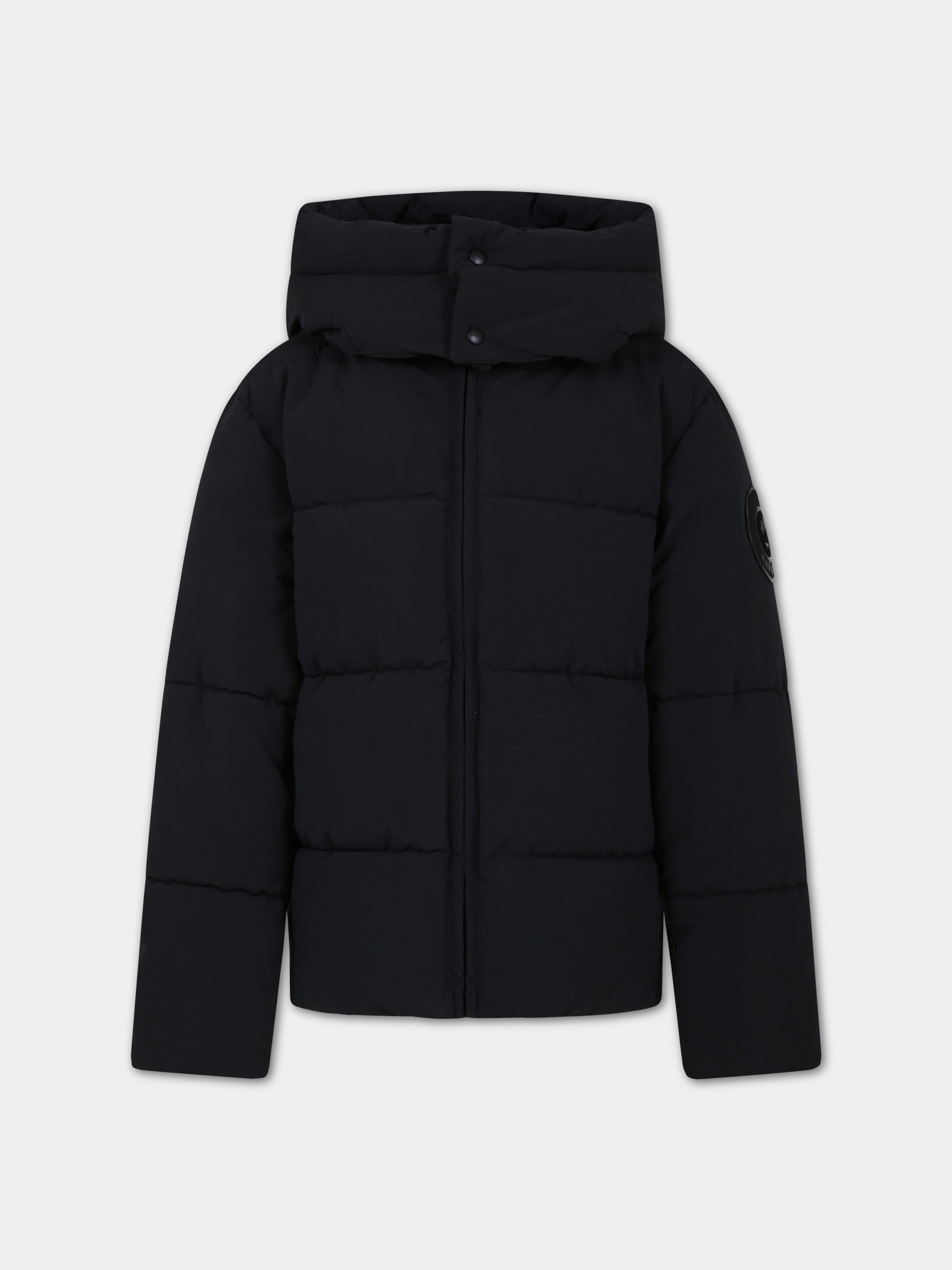 Piumino nero per bambini con logo,Barrow,F3BKJUPF002 110