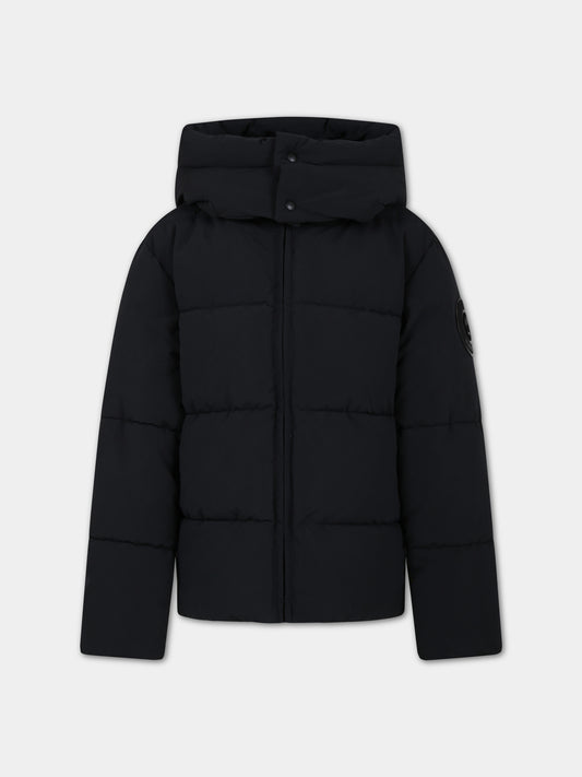 Piumino nero per bambini con logo,Barrow,F3BKJUPF002 110