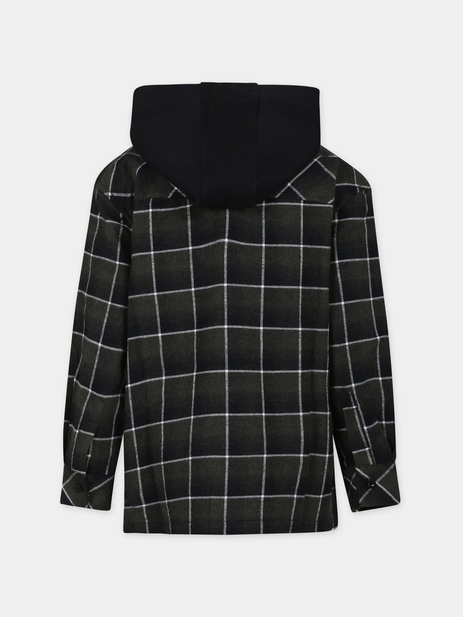 Camicia verde per bambini con logo,Barrow,F3BKJUSI035 BW010