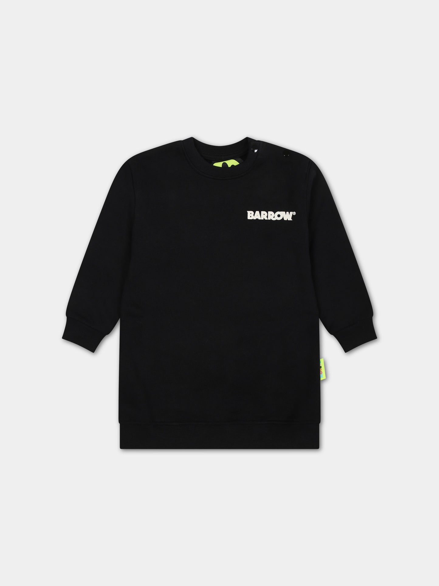 Vestito nero per neonata con logo,Barrow,F3BKNGDR114 110