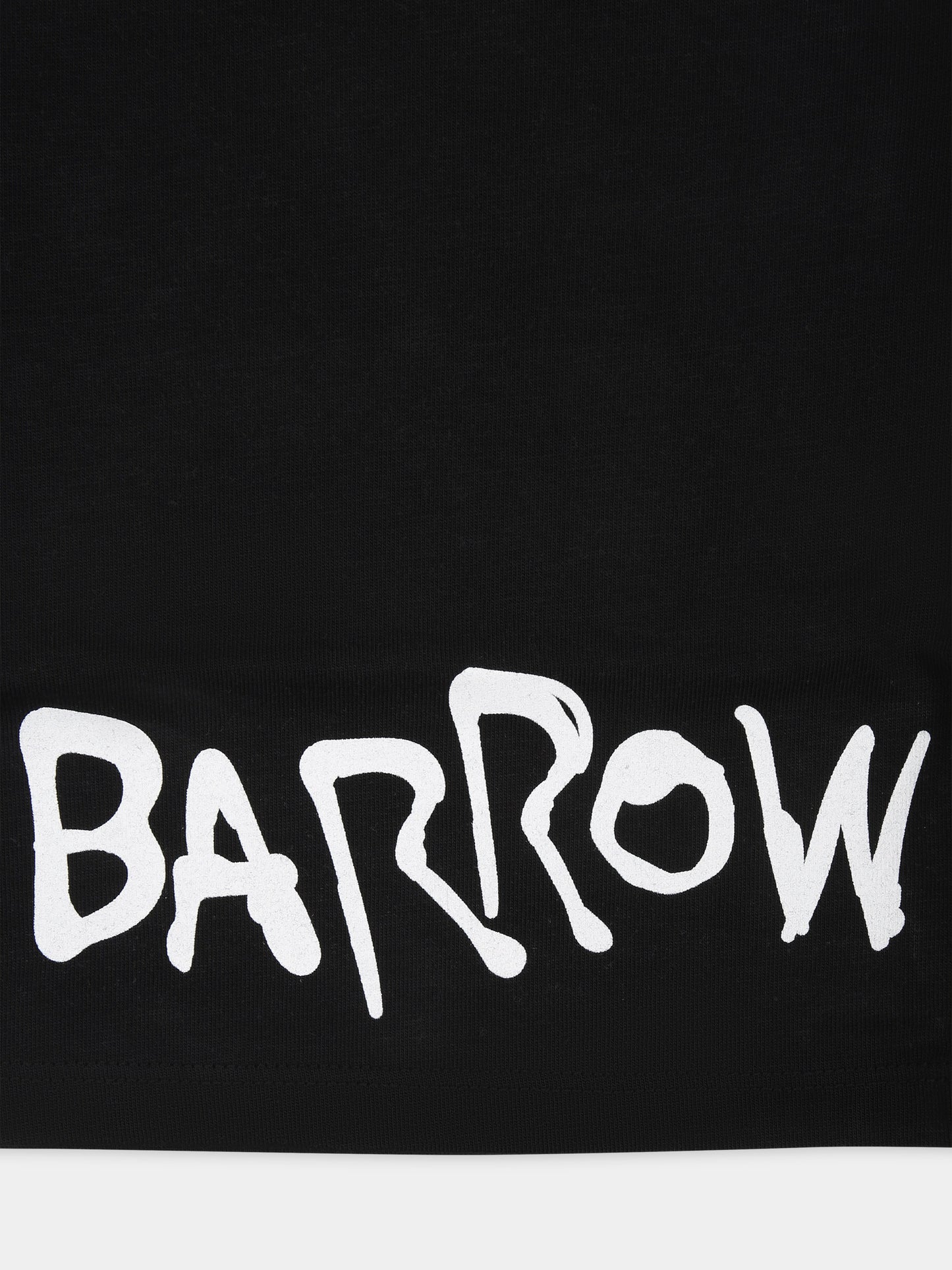 T-shirt nera per neonati con logo,Barrow,F3BKUNTH132 110