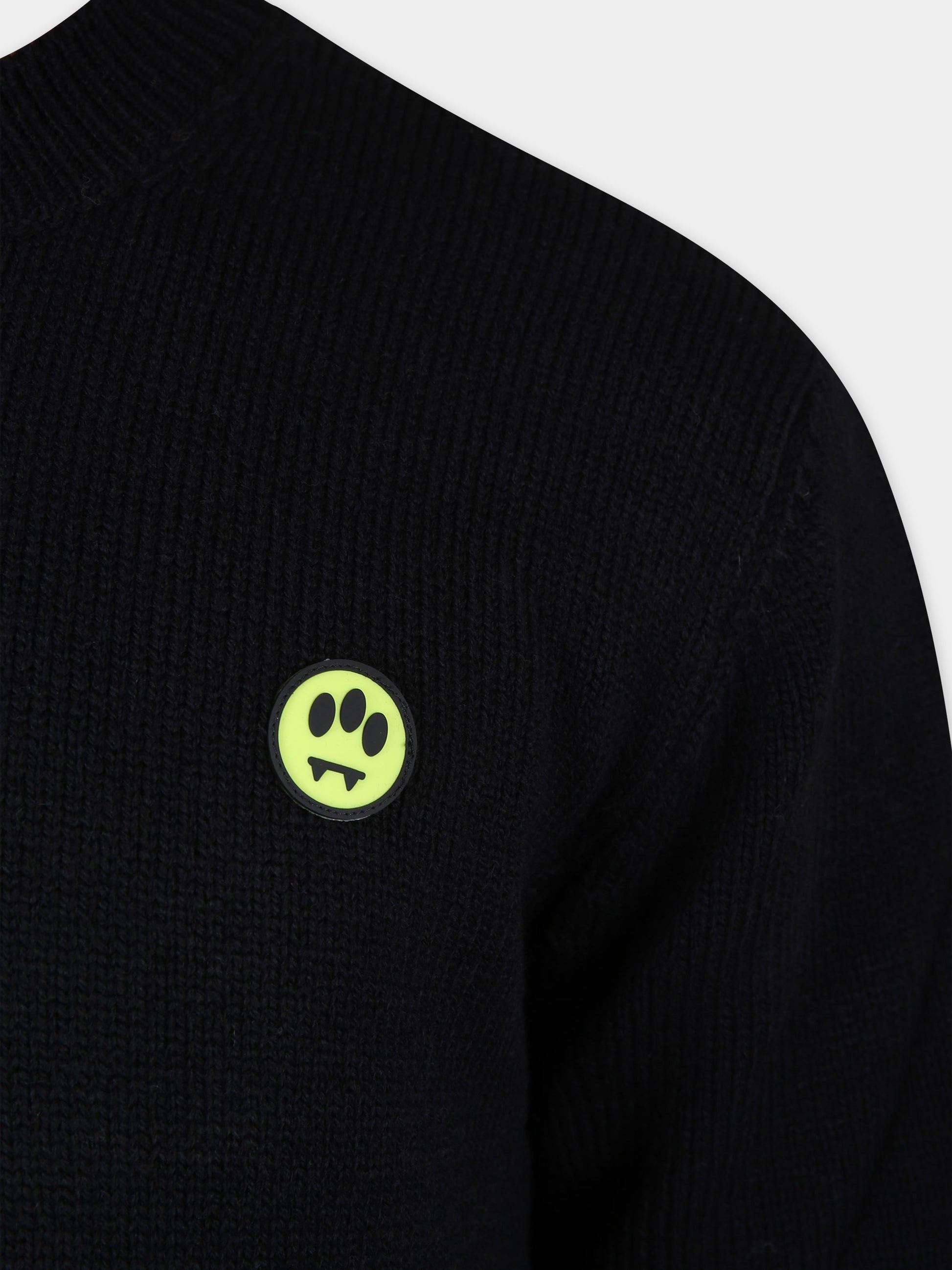 Maglione nero per bambini con smile,Barrow,F3BKJUJP037 110
