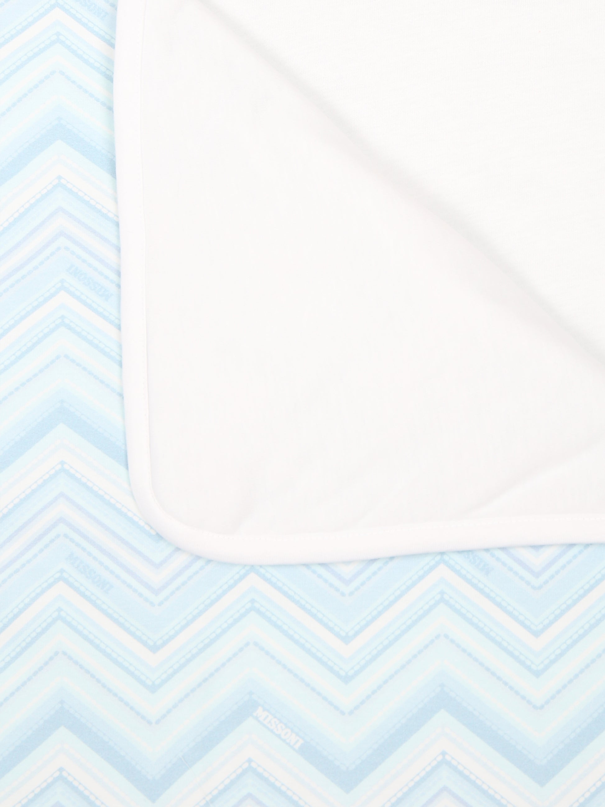 Coperta celeste per neonato con motivo chevron,Missoni,MV0500 J0443 100CE