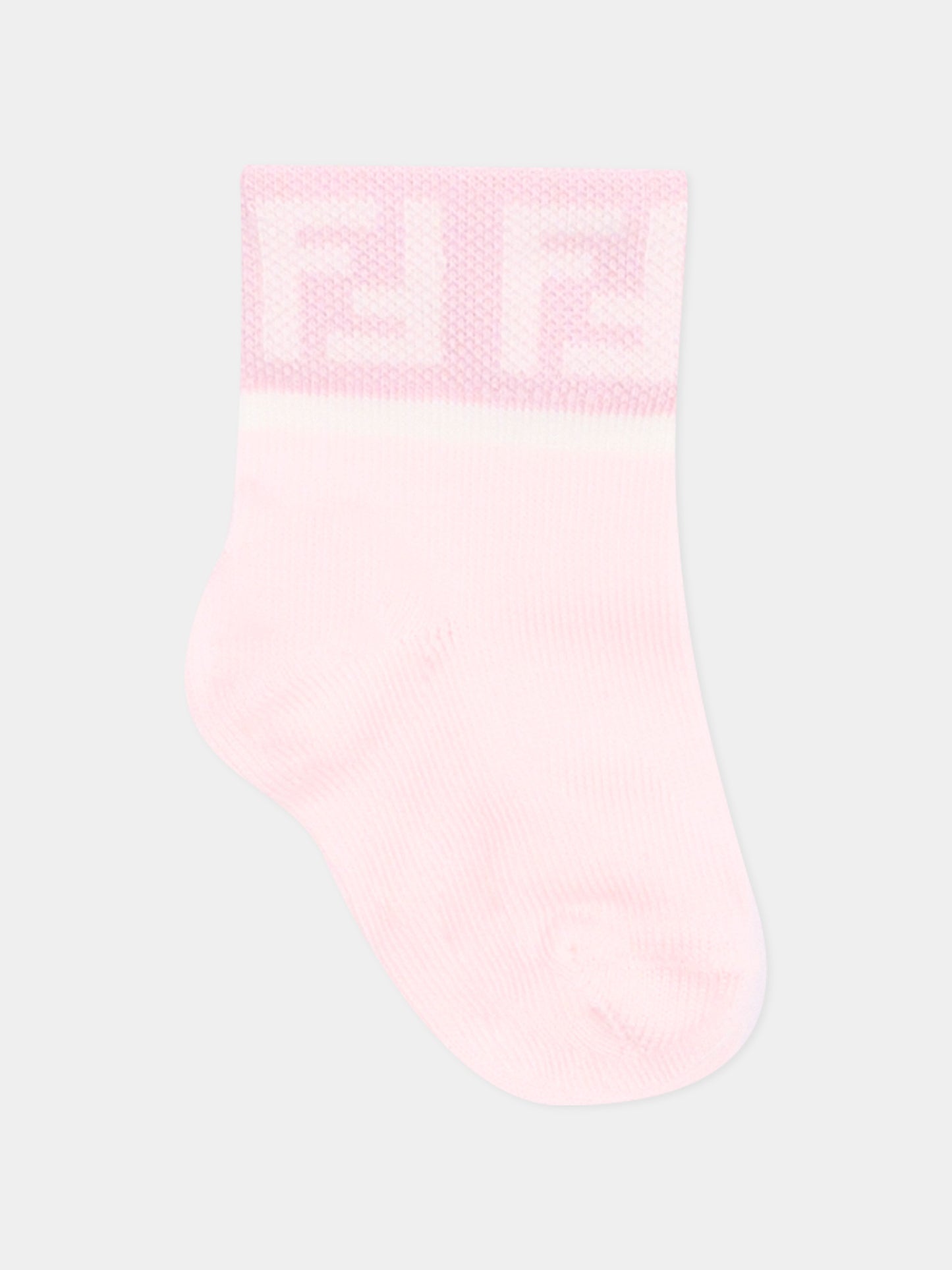 Multicolor socks set for baby girl with double F