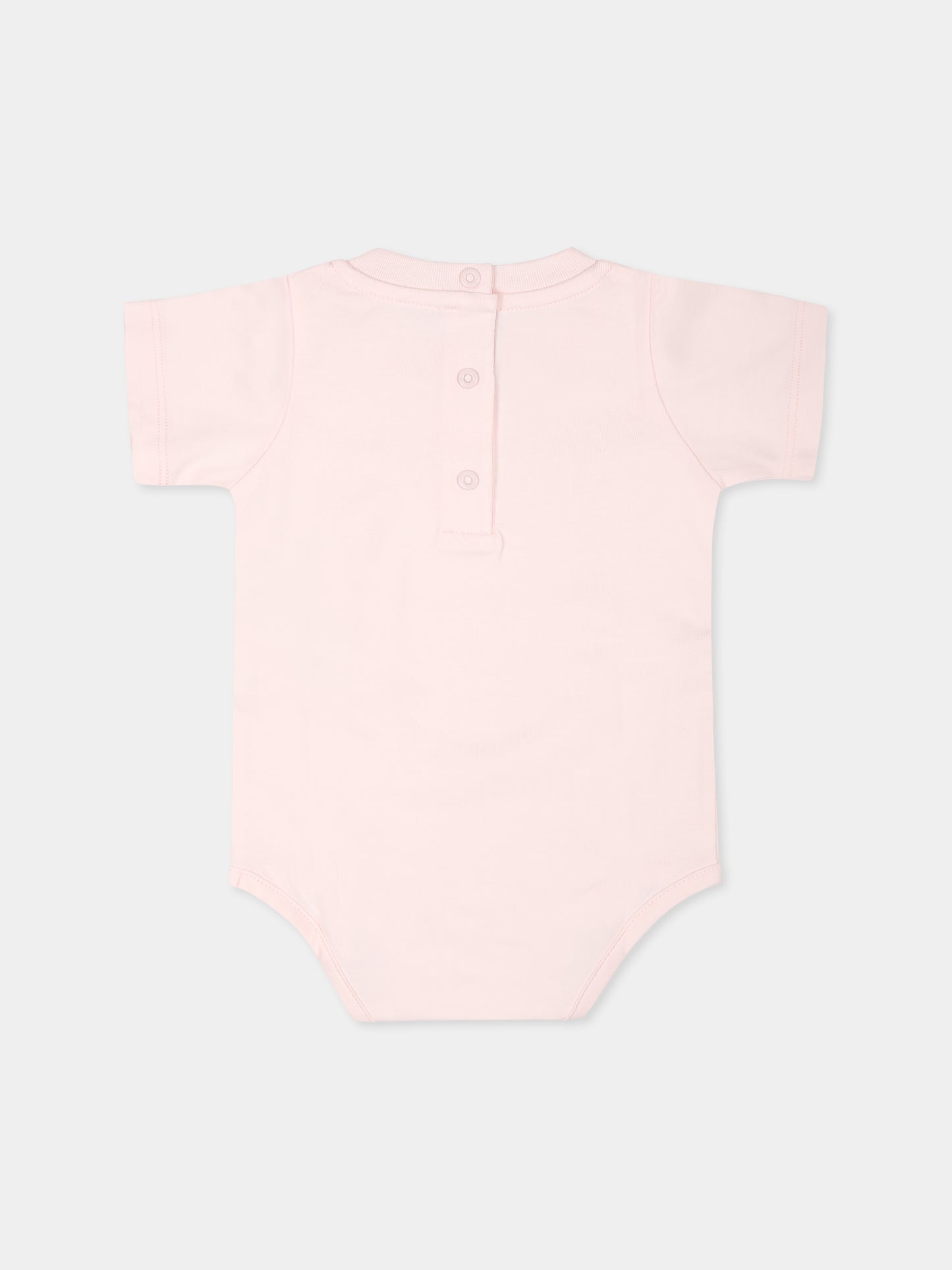 Set body rosa per neonata con logo,Fendi Kids,BUK123 ST8 F0C11