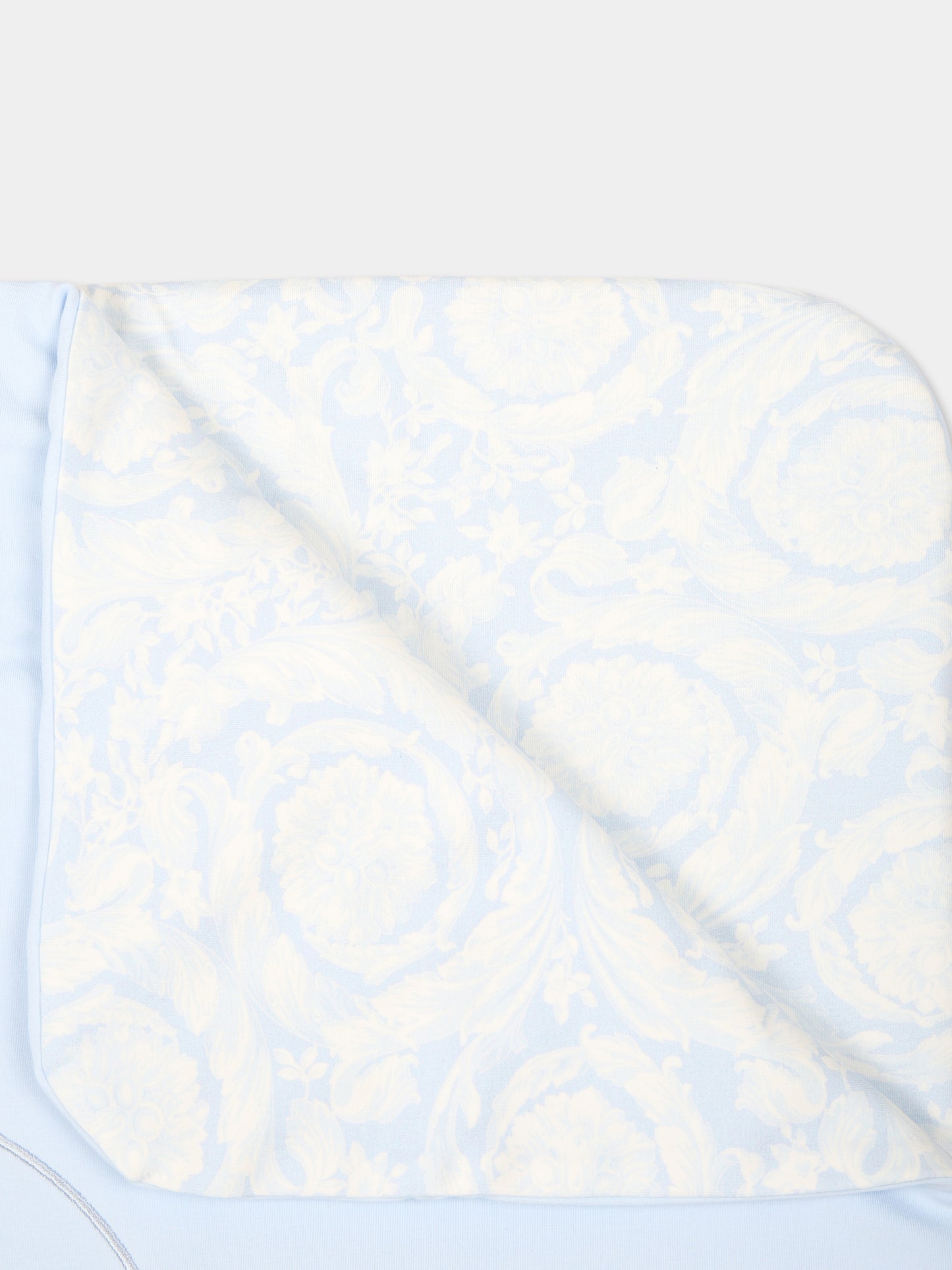Coperta celeste per neonato con Medusa,Versace,1000092 1A11234 2V140
