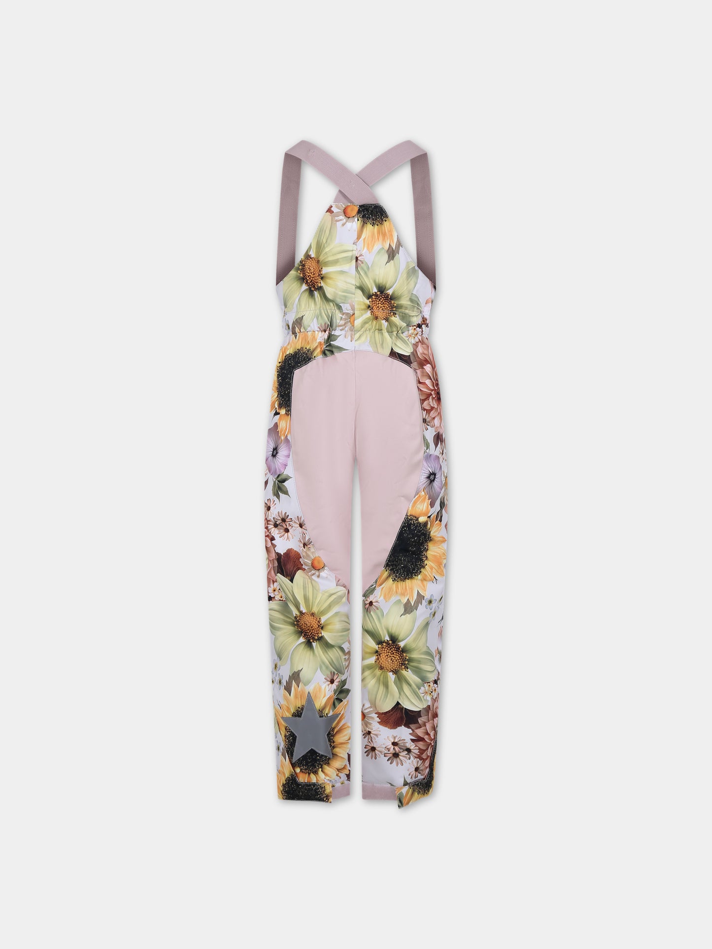 Pantaloni multicolor per neonata con stampa e logo,Molo,5W23I301 6855