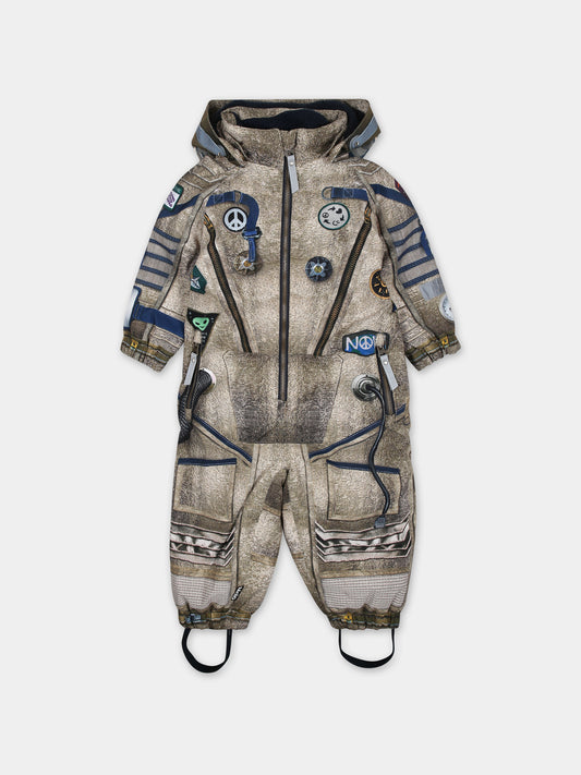 Tuta da neve multicolor per neonati con stampa e logo,Molo,5W23N202 3277