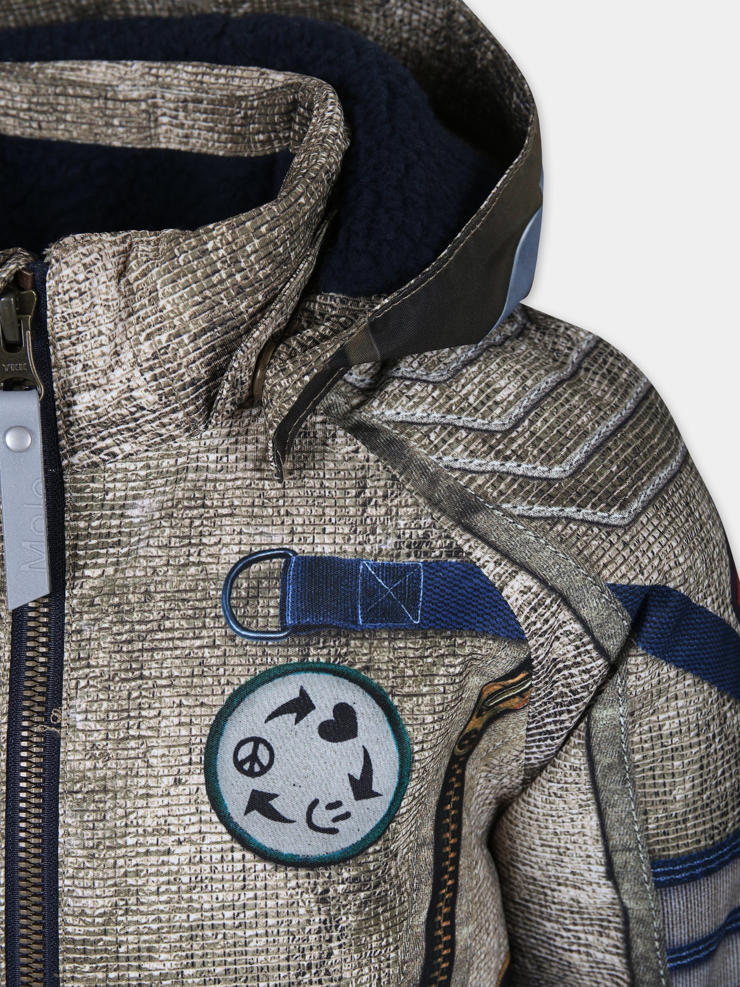 Tuta da neve multicolor per bambino con stampa e logo,Molo,5W23N202 3277