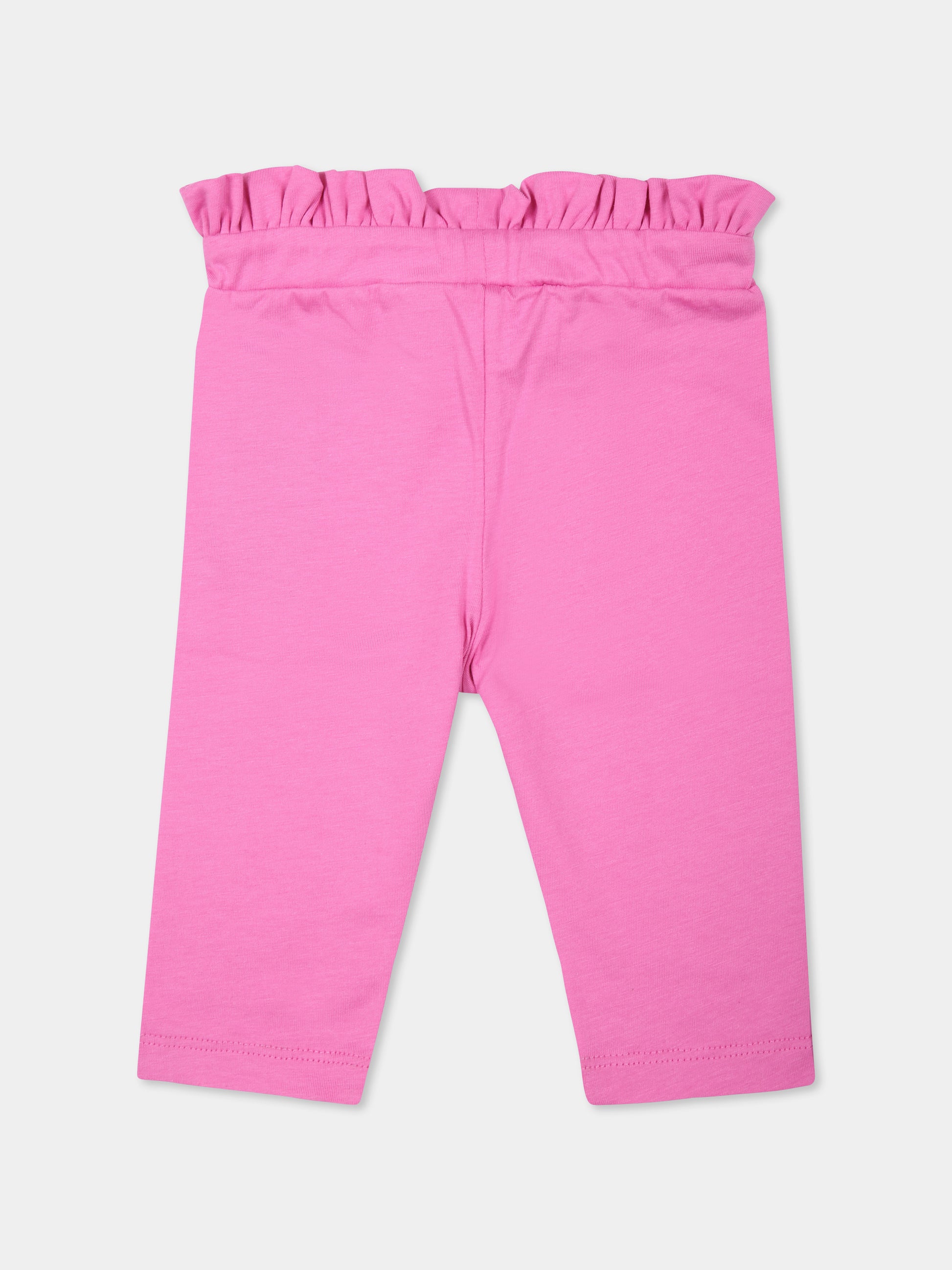 Completo nascita fucsia per neonata con logo,Balmain Kids,BVB02A Z0082 543