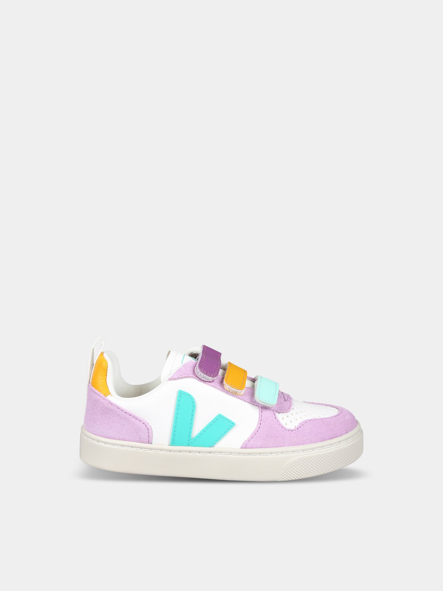 Sneakers viola per bambina con logo,Veja,CV0503803C