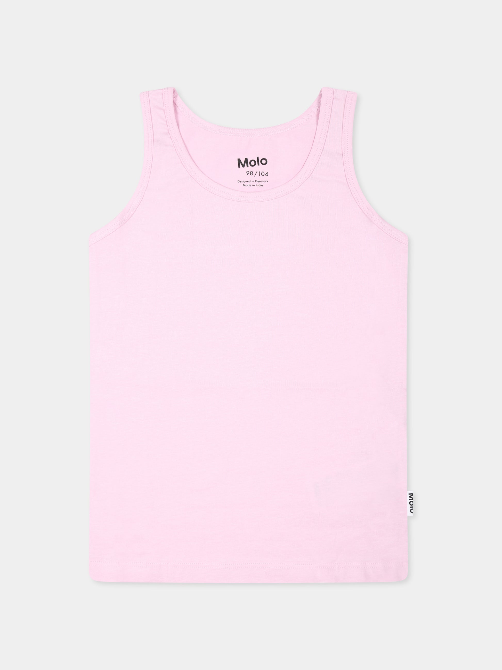 Set slip rosa per bambina con stampa gatti,Molo,2W24Q801 9208