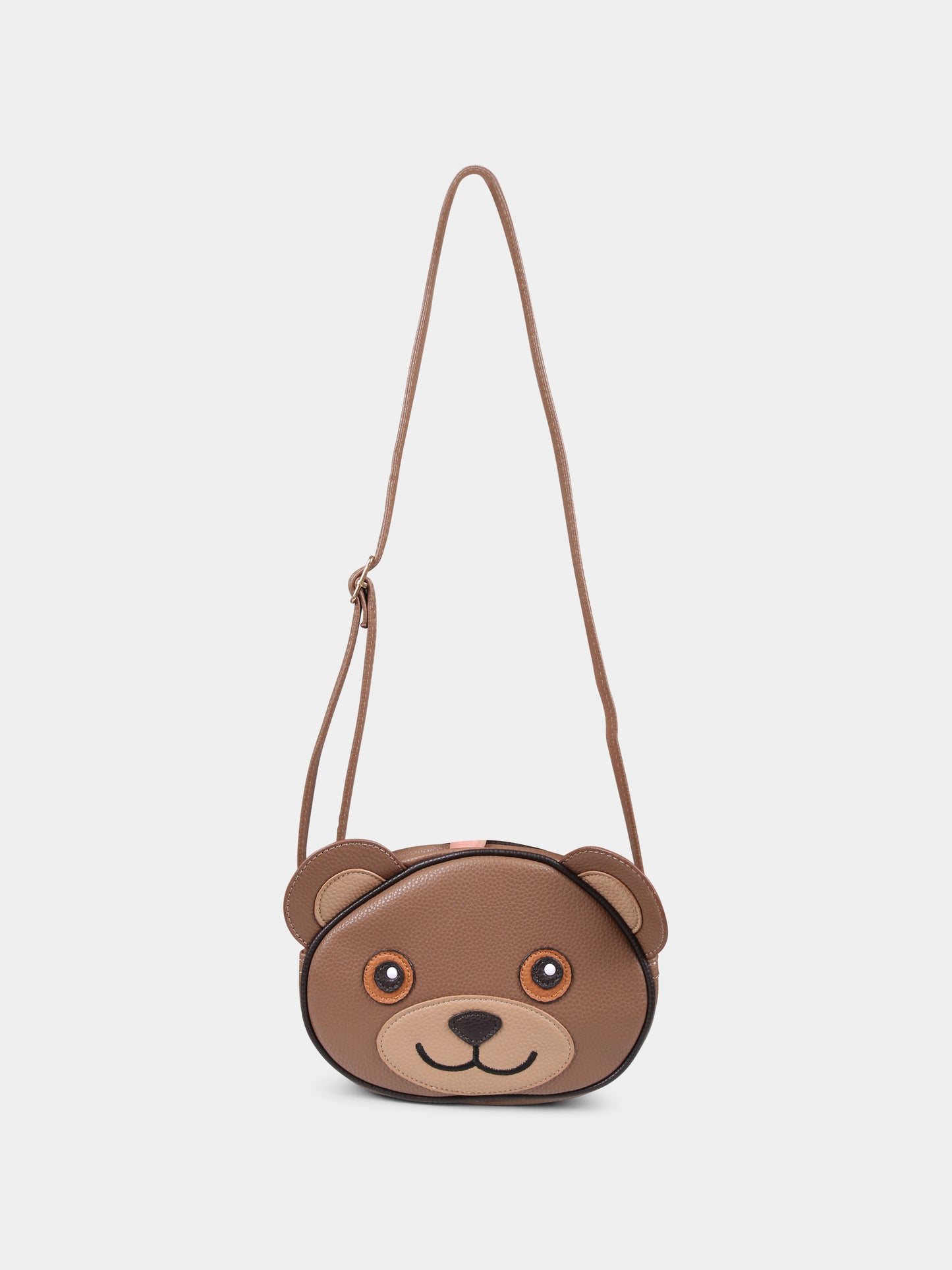 Borsa marrone per bambina con orso,Molo,7W24V106 8795