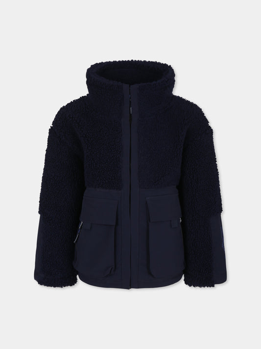 Ecopelliccia blu Utha per bambino,Molo,5W24L203 8943